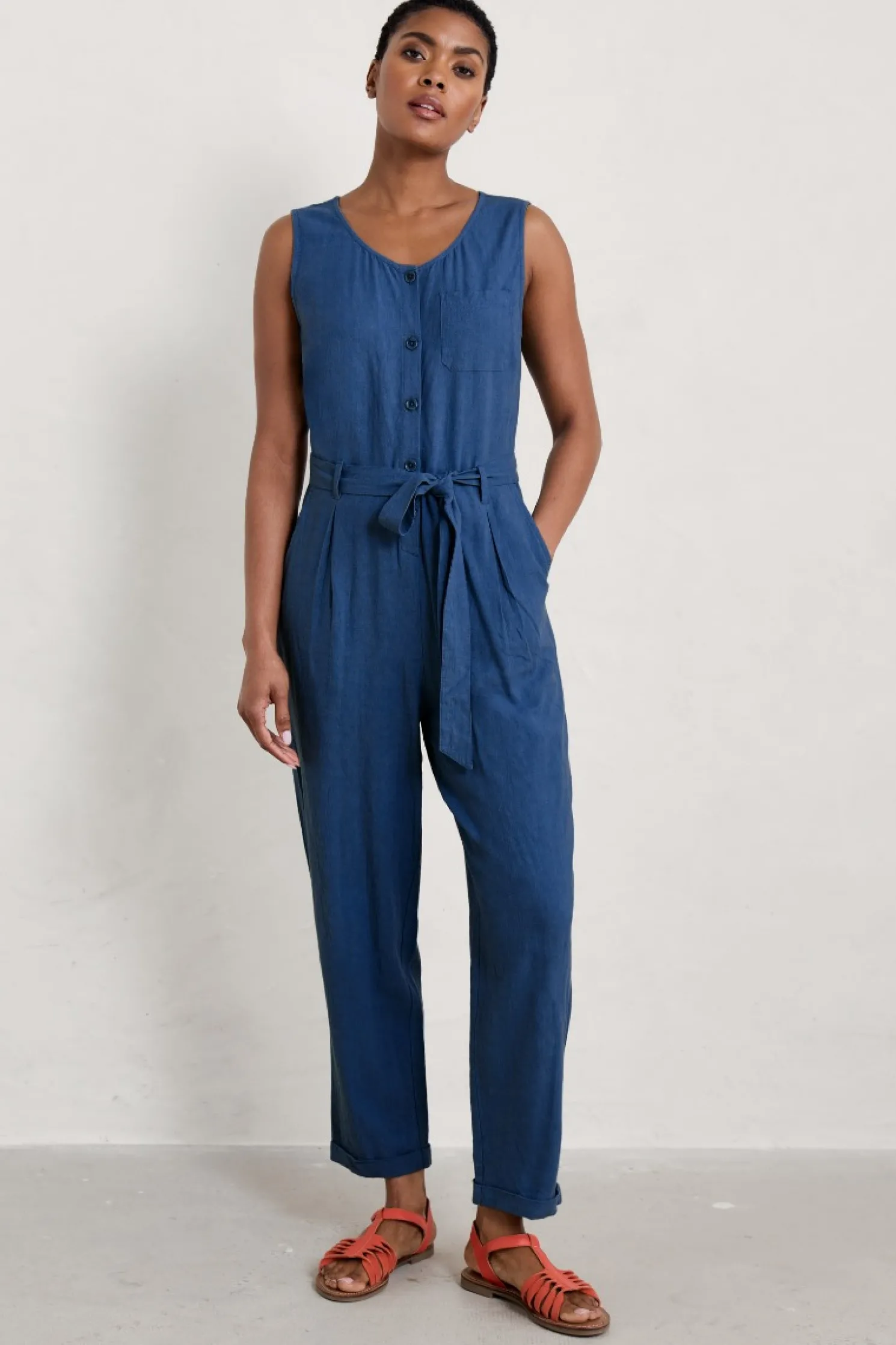 Abbey Pool Sleeveless Jumpsuit