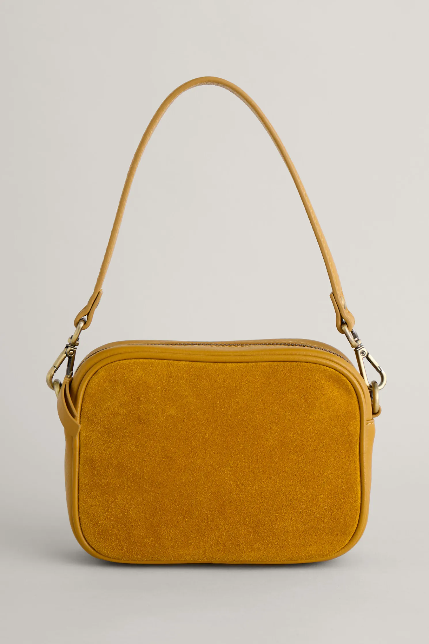 Annulet Leather And Suede Bag