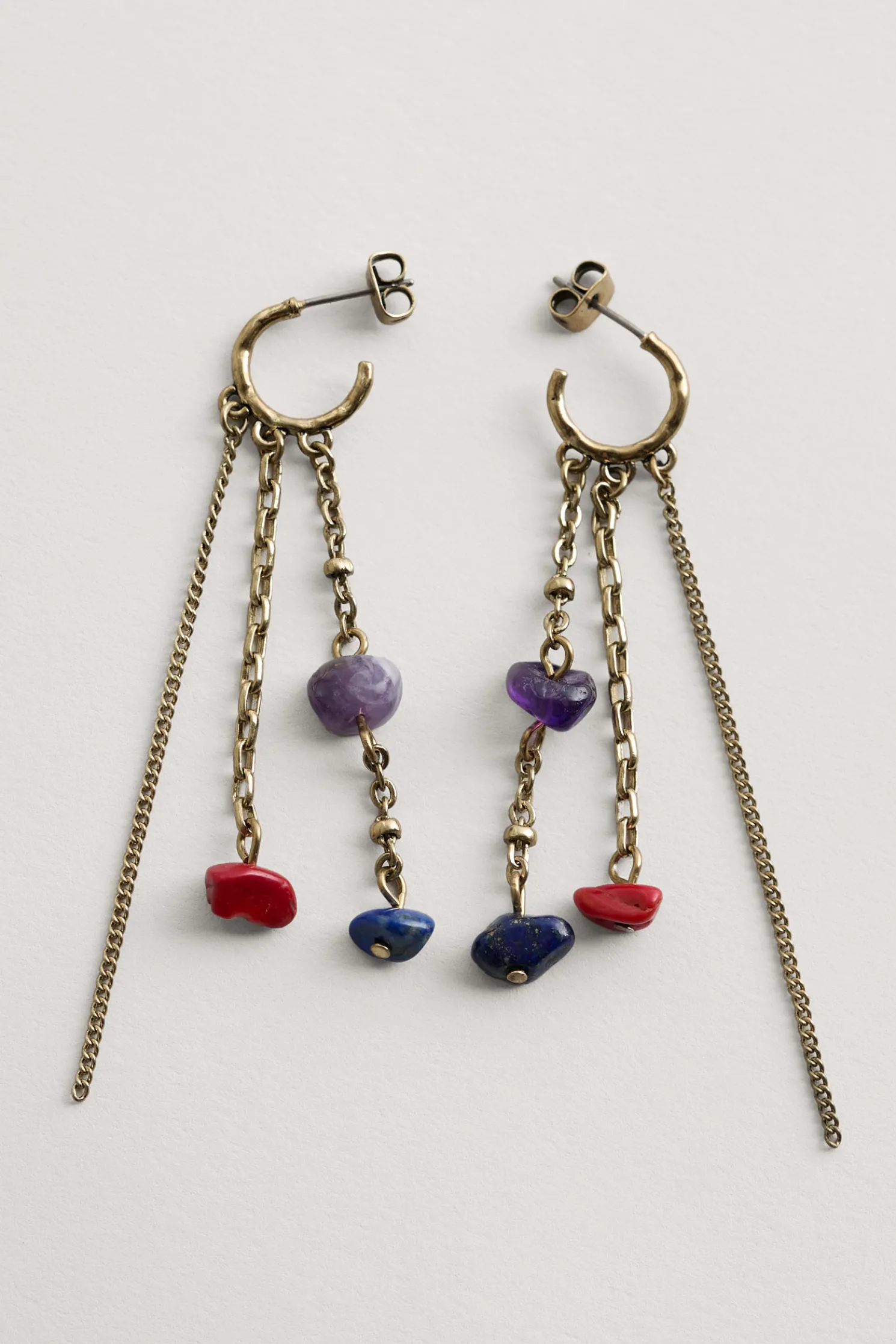 Arc Chain Drop Earrings