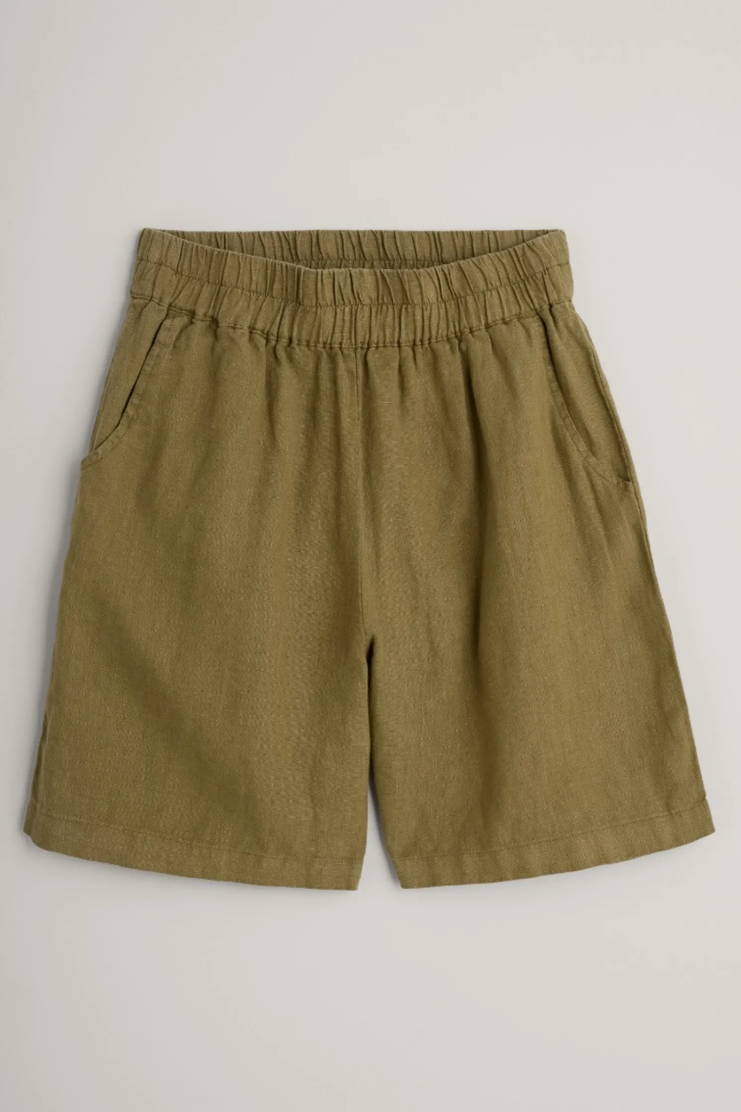 Aviso Wide Leg Linen Shorts