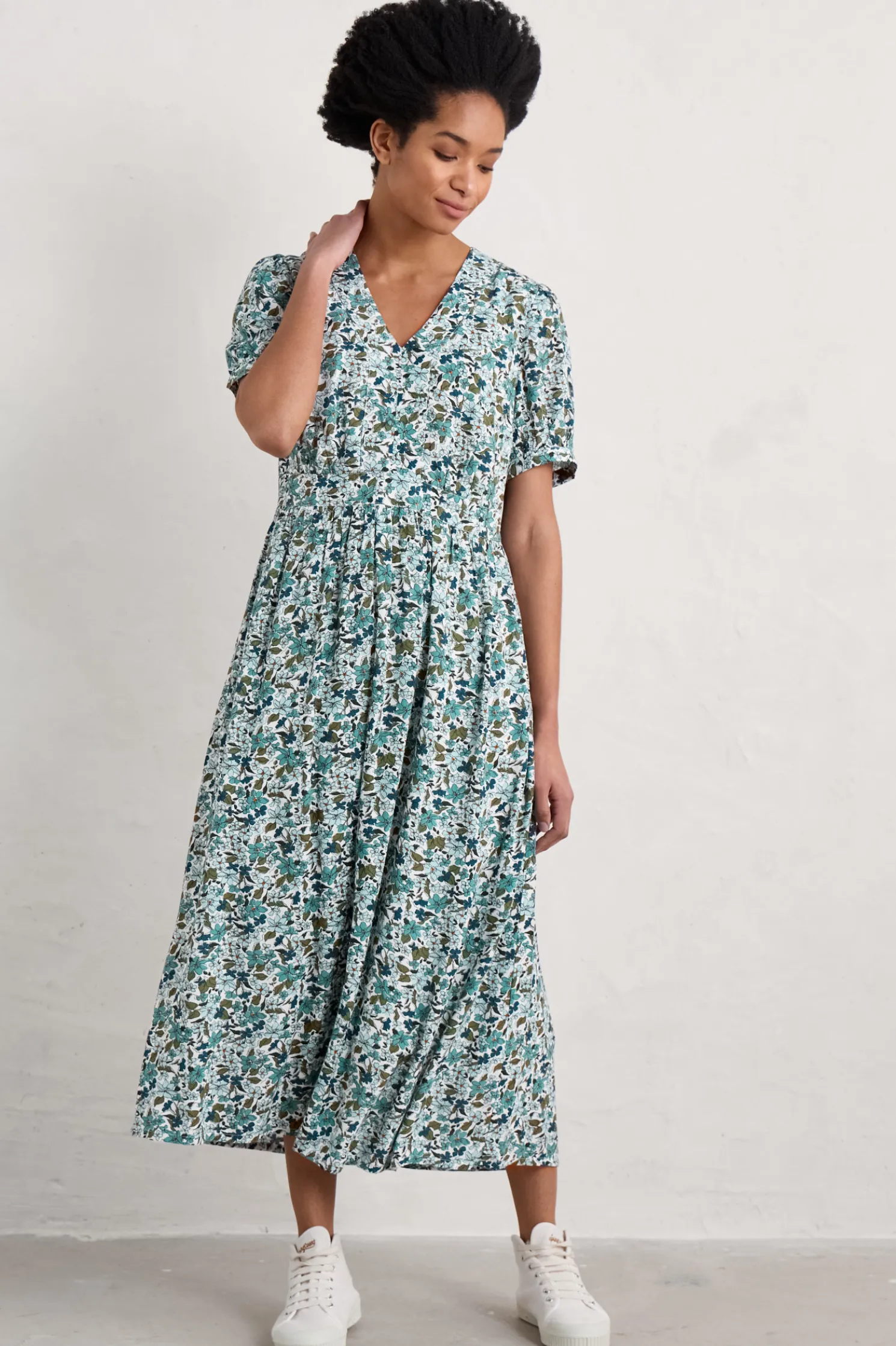 Birch Leaf Midaxi Tea Dress