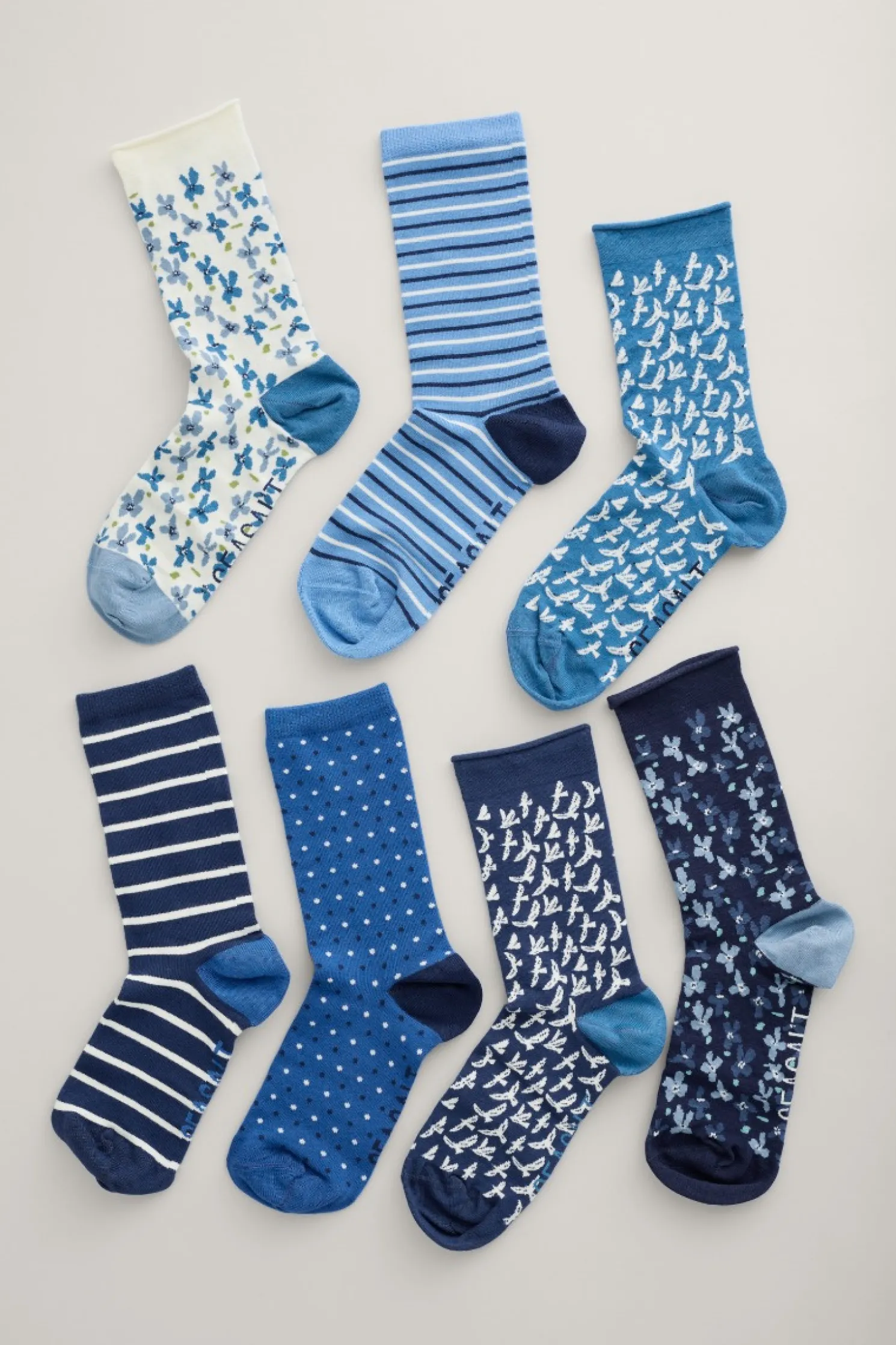 Box Of 7 Women's Blueprint Socks