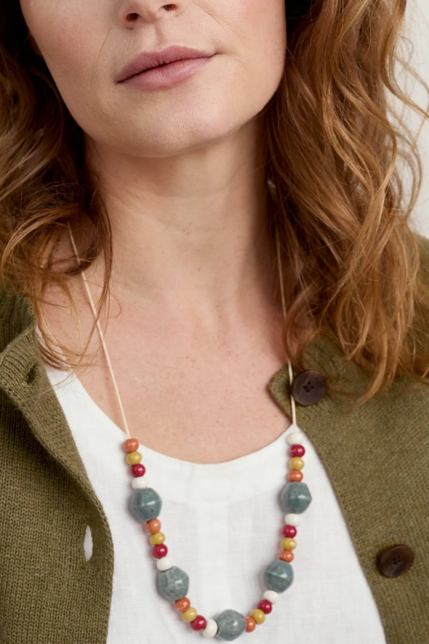 Canna Ceramic Bead Necklace