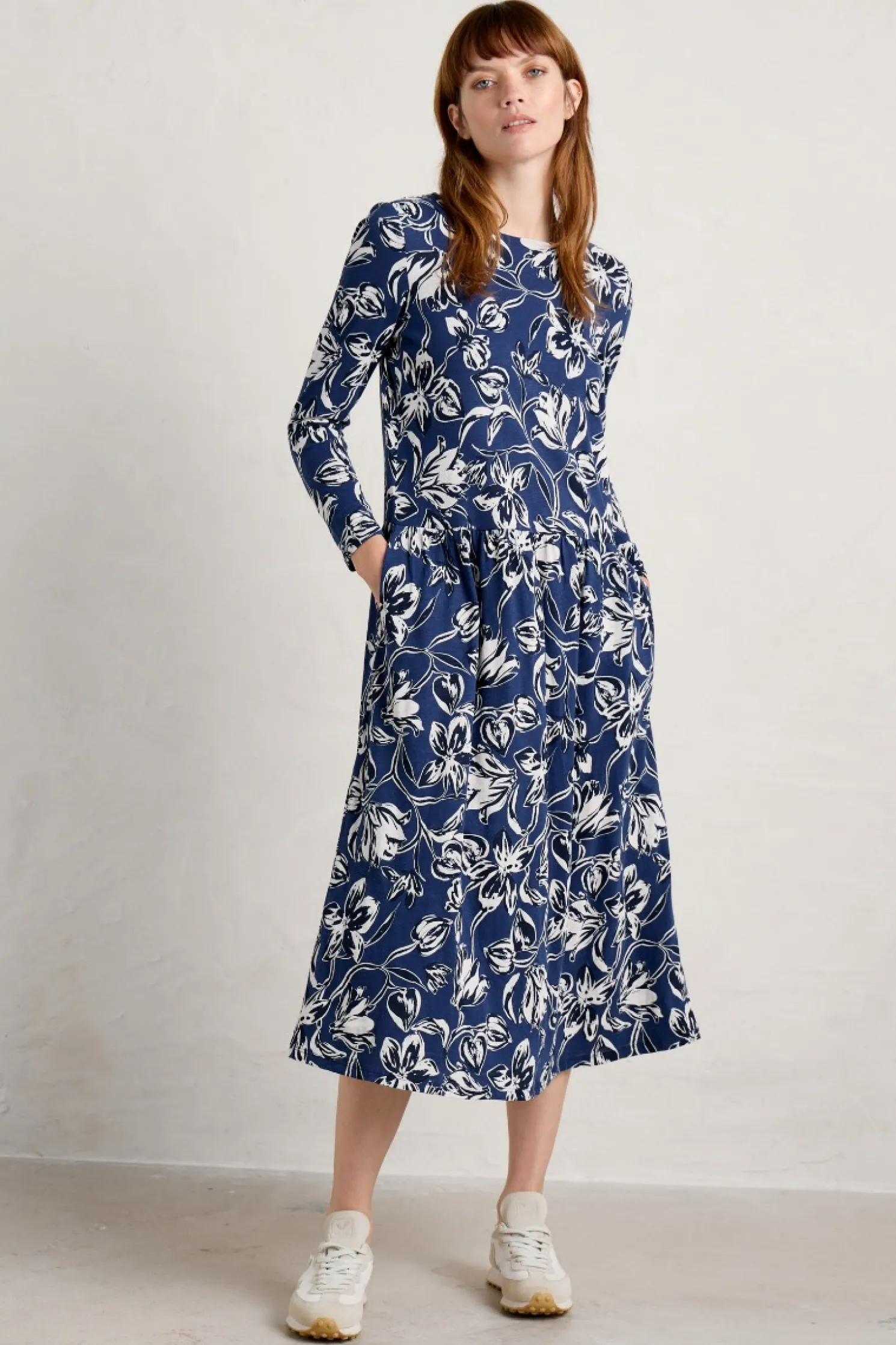 Cladonia Long Sleeve Jersey Dress