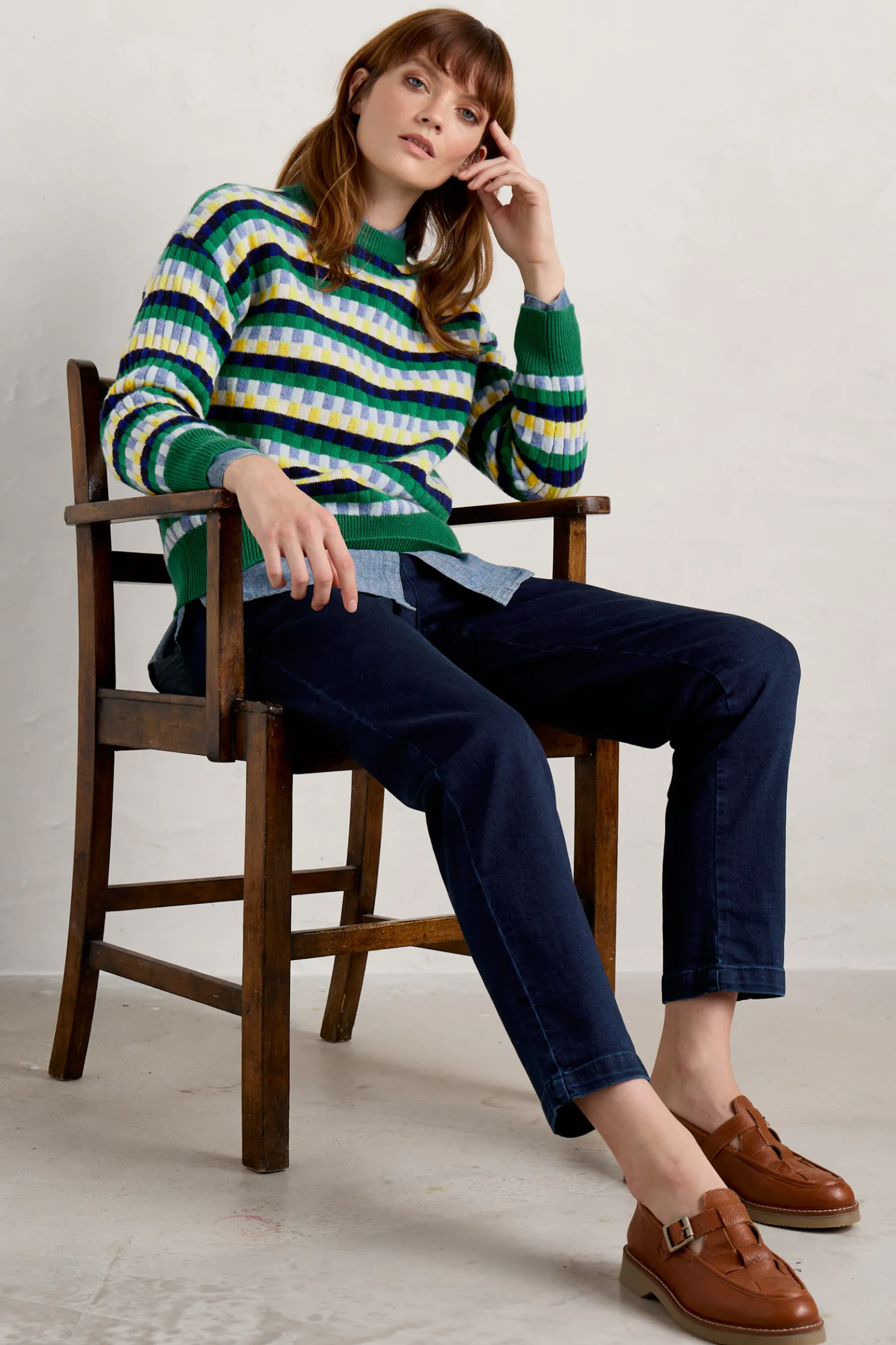 Clover Bed Lambswool Blend Jumper