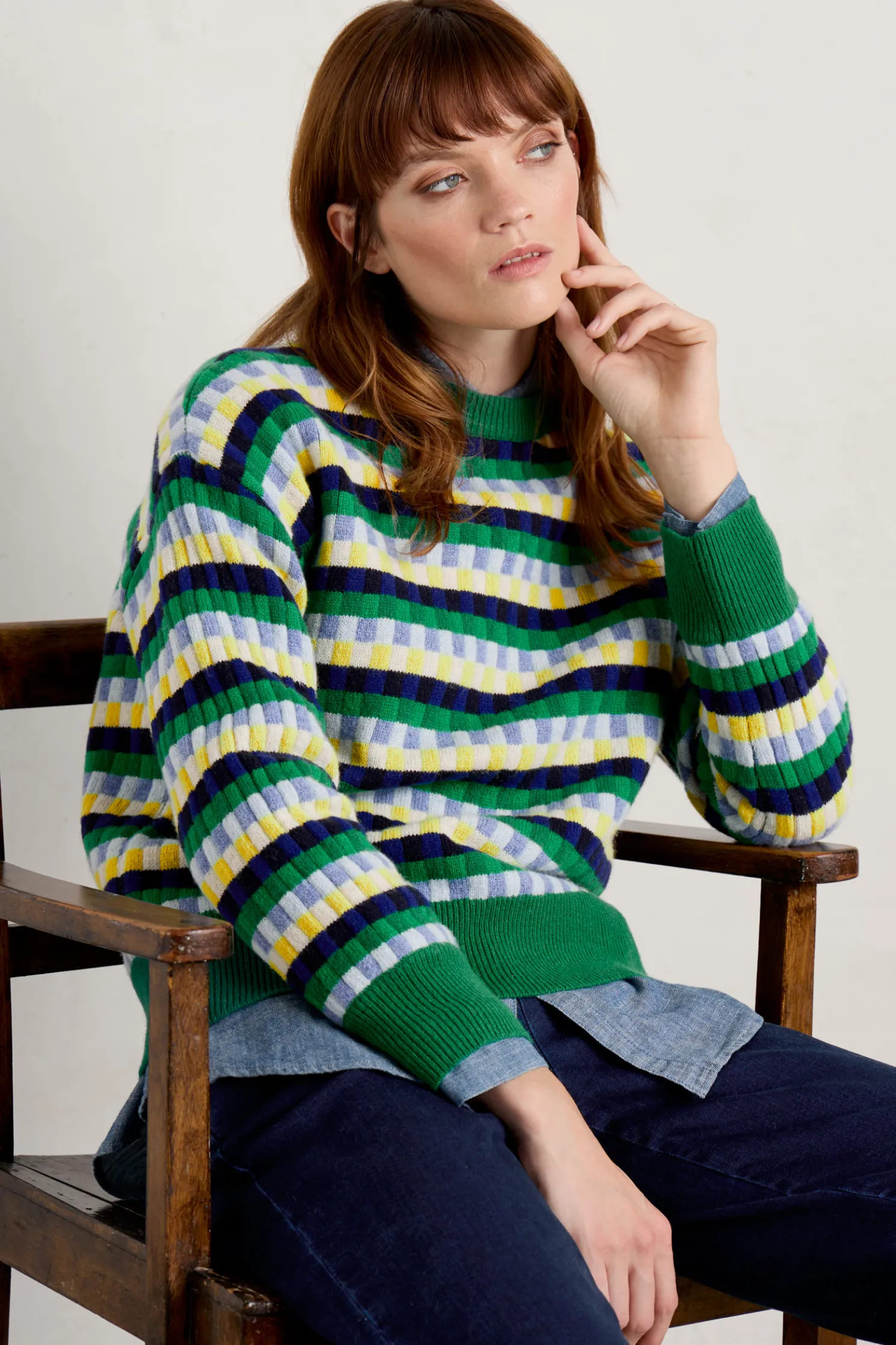 Clover Bed Lambswool Blend Jumper