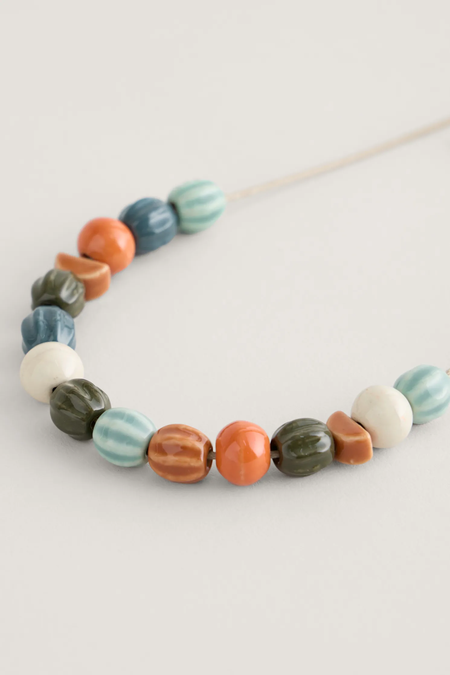 Conifer Ceramic Bead Necklace