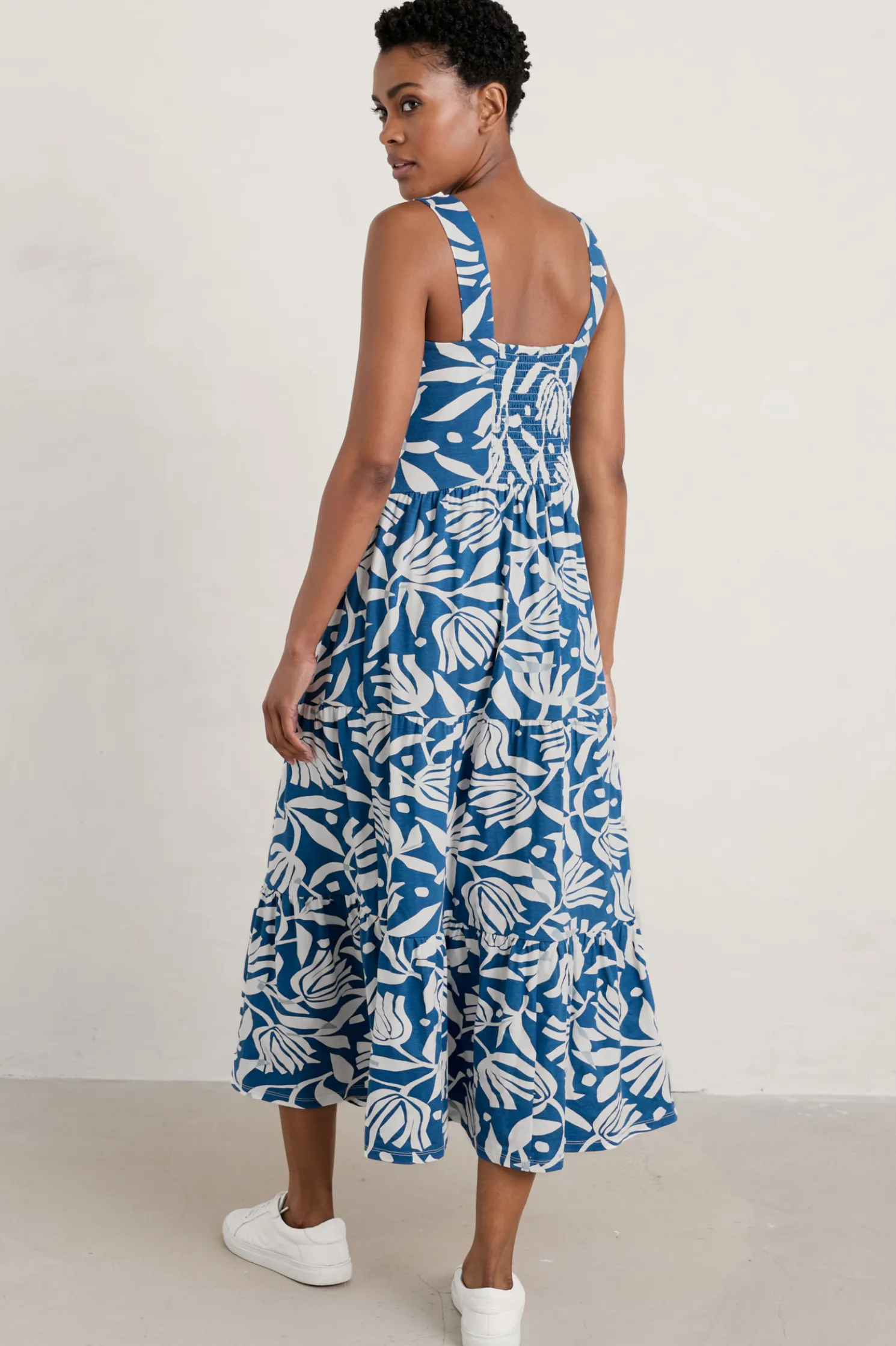 Deep Water Tiered Dress