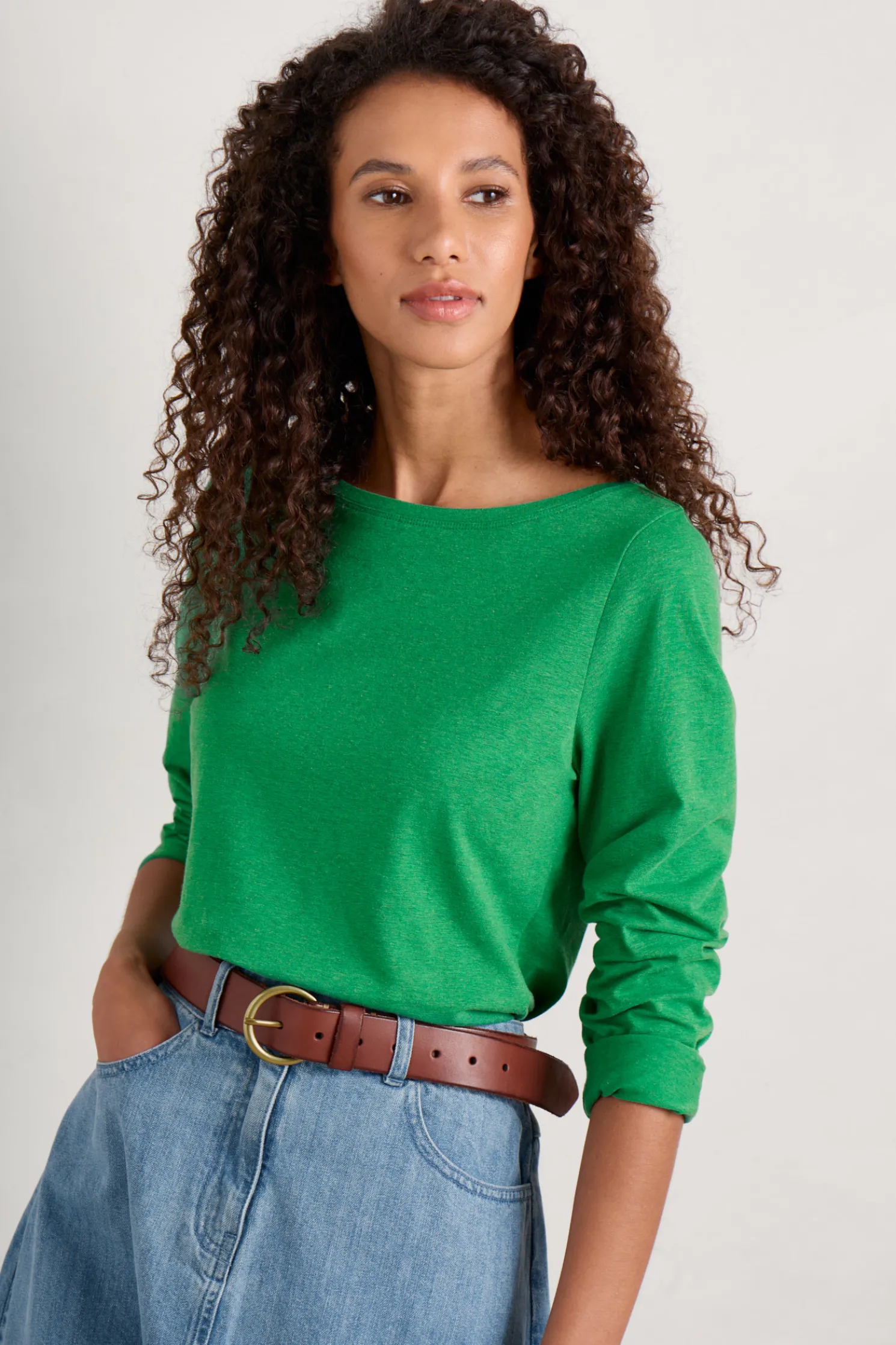 Easel Long Sleeve Jersey Top (Gots)