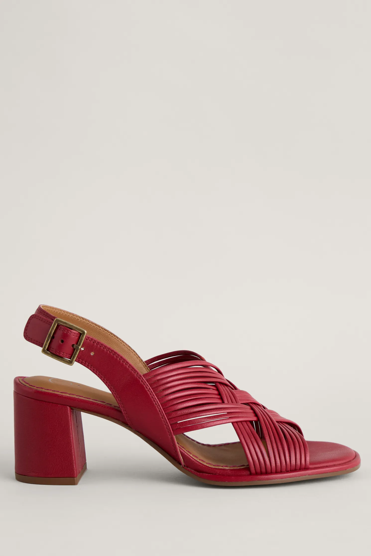 Faerystone Mid Heel Leather Sandals