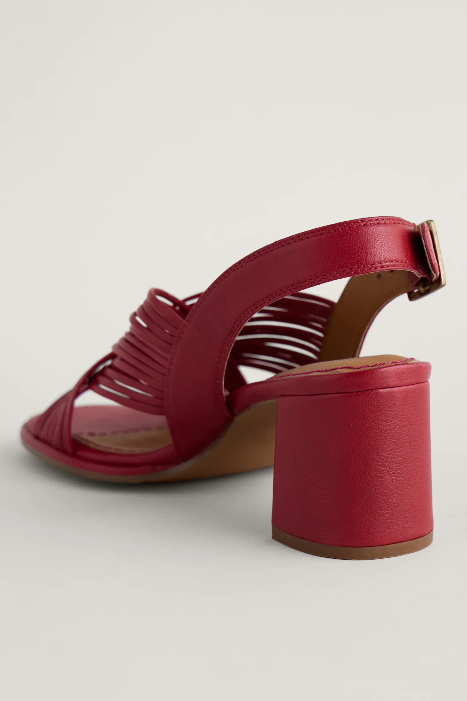 Faerystone Mid Heel Leather Sandals