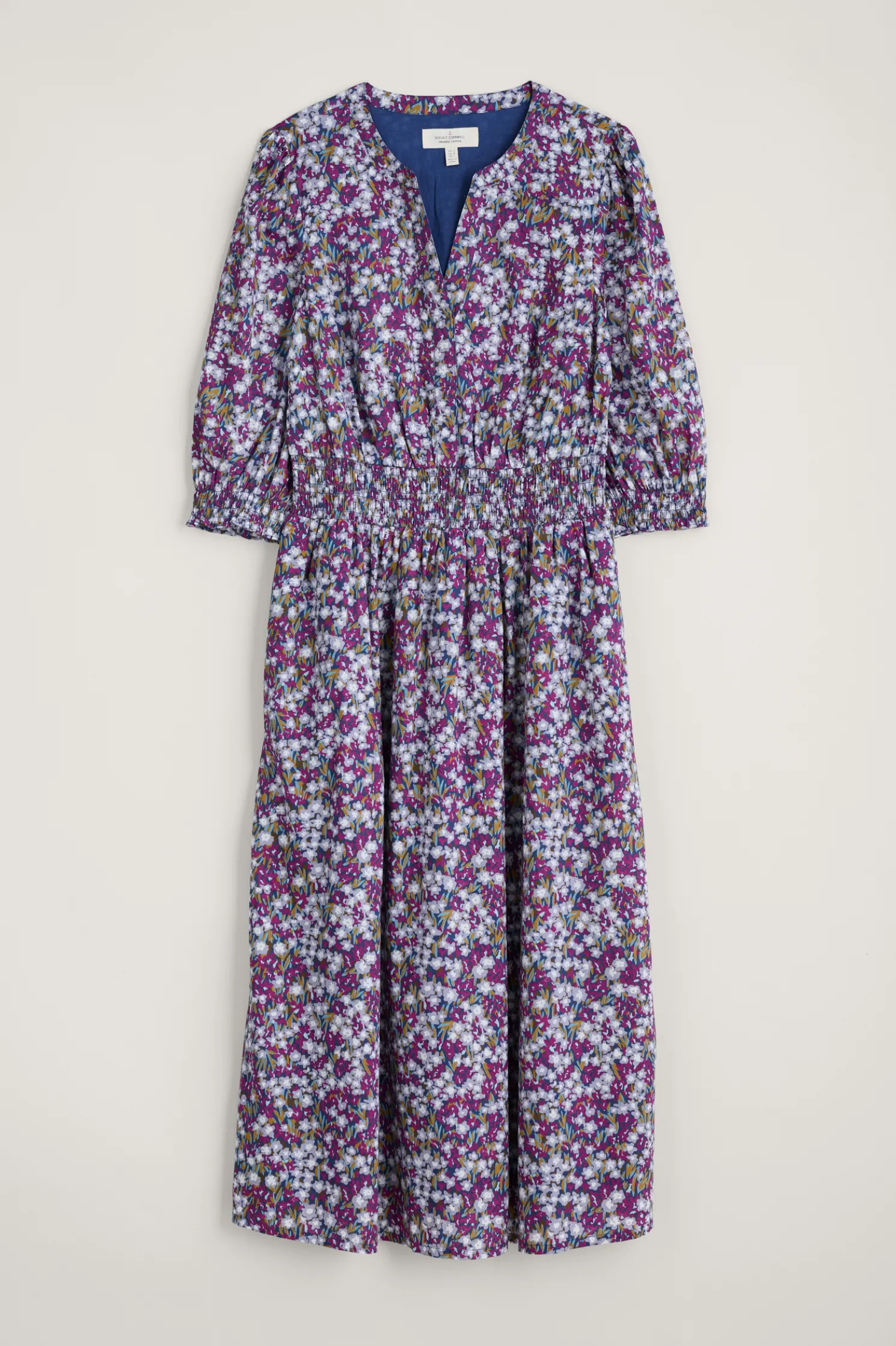 Fawn Organic Cotton Waisted Midi Dress