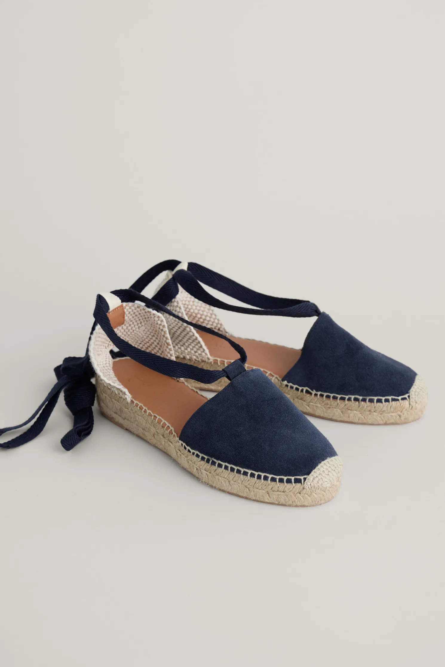 Fern Path Suede Wedge Espadrilles