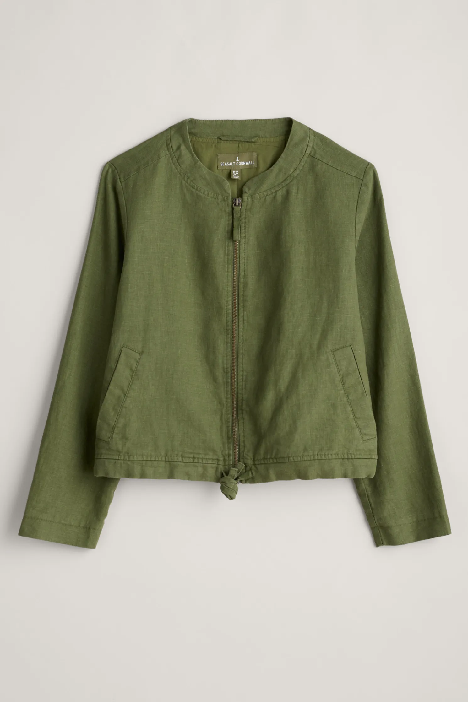 Galleon Zip Through Linen Jacket