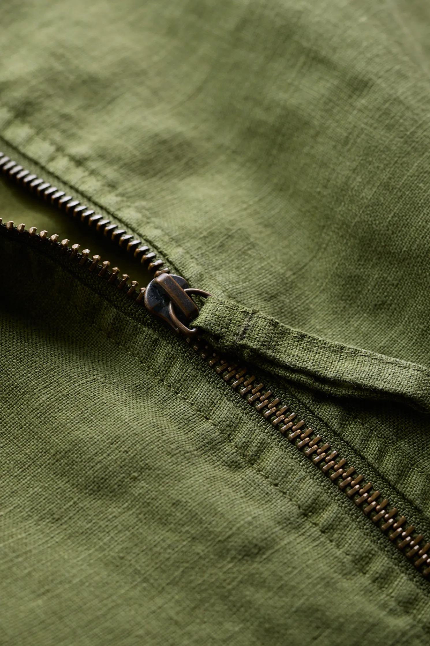 Galleon Zip Through Linen Jacket