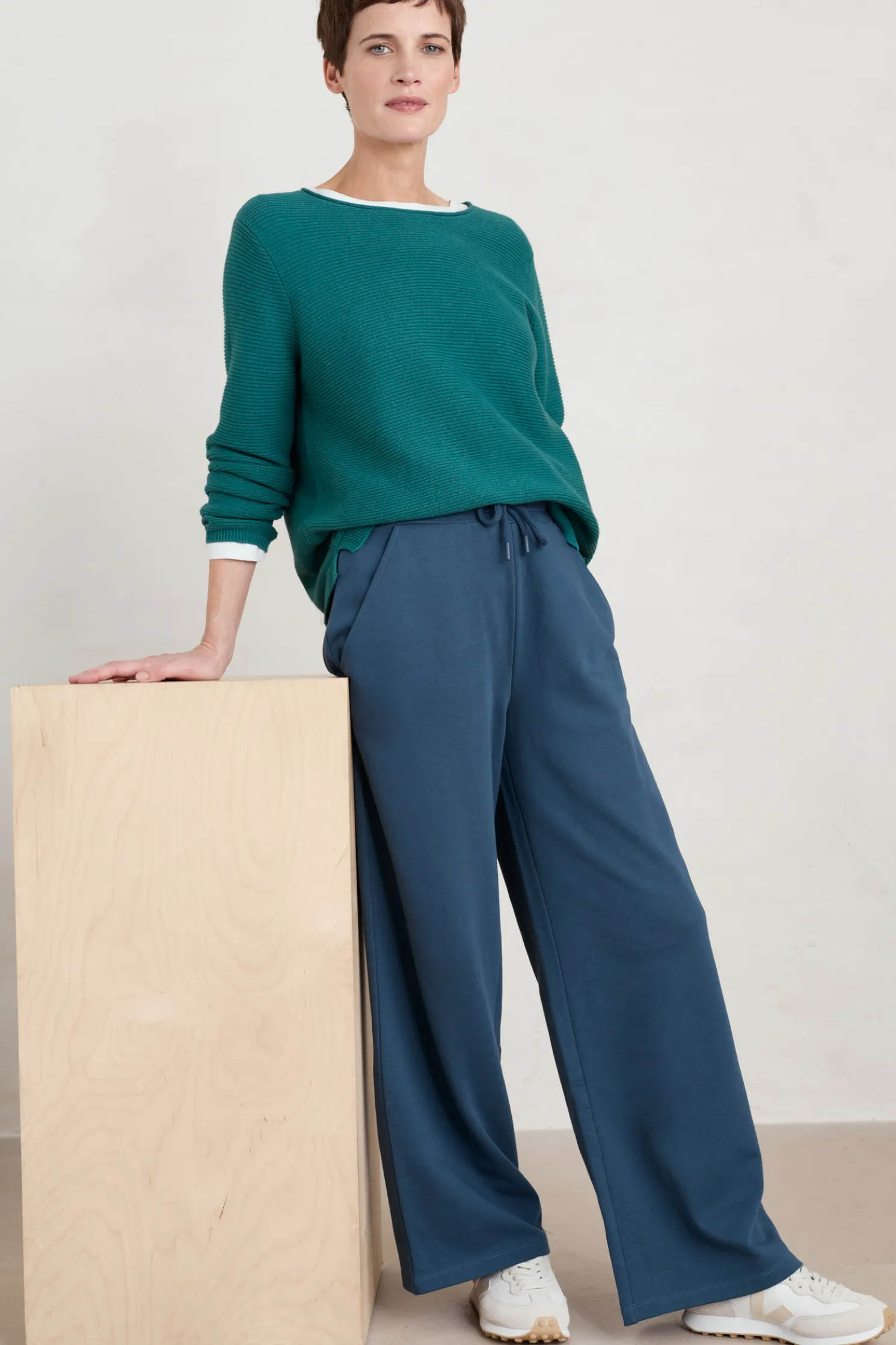 Ivy Barn Wide Leg Jersey Trousers