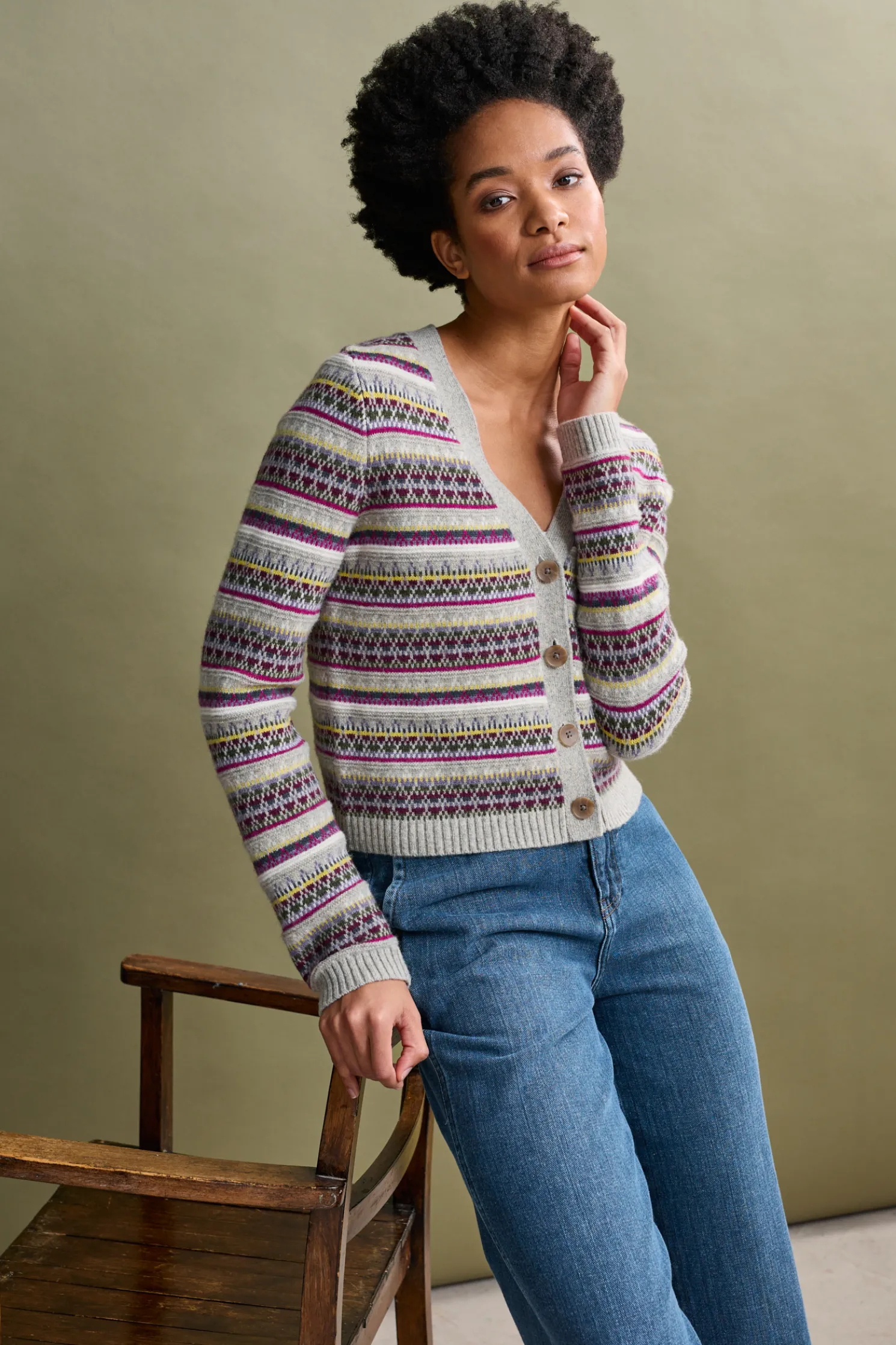 Lamorna Lane Fair Isle Cardigan
