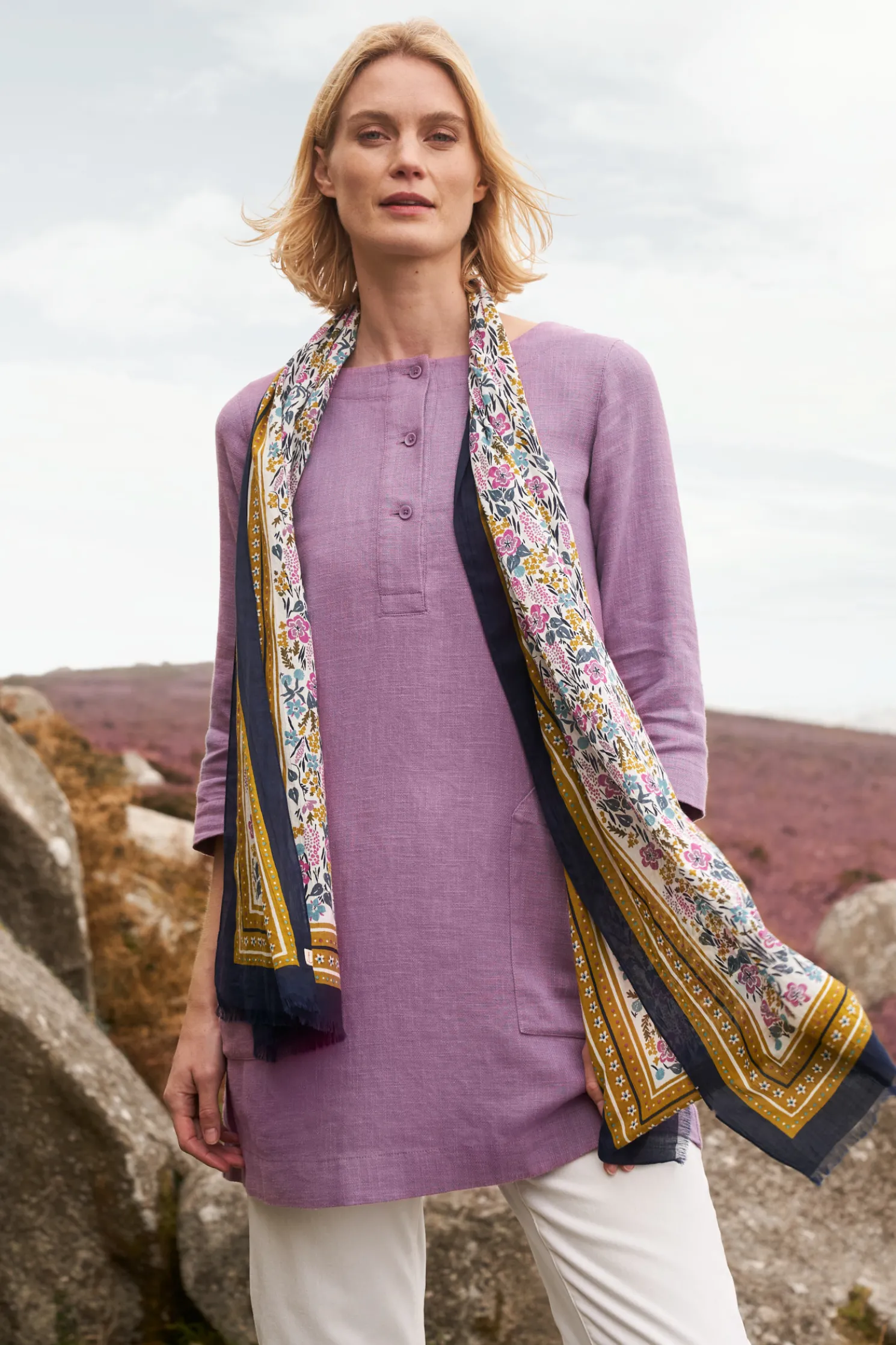 Lighthouse Rock 3/4 Sleeve Tunic