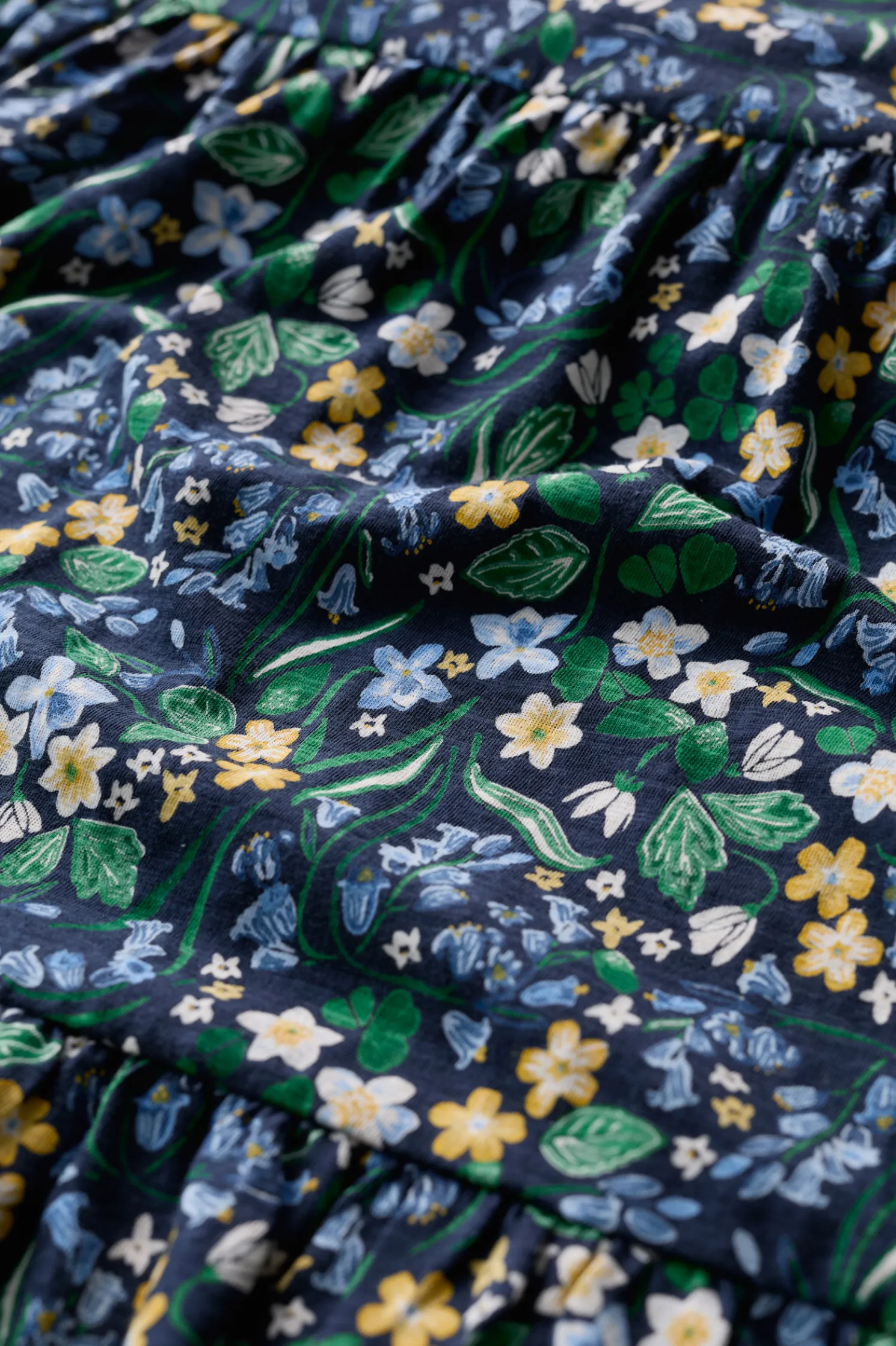 Line Strokes Tiered Jersey Dress (Gots)