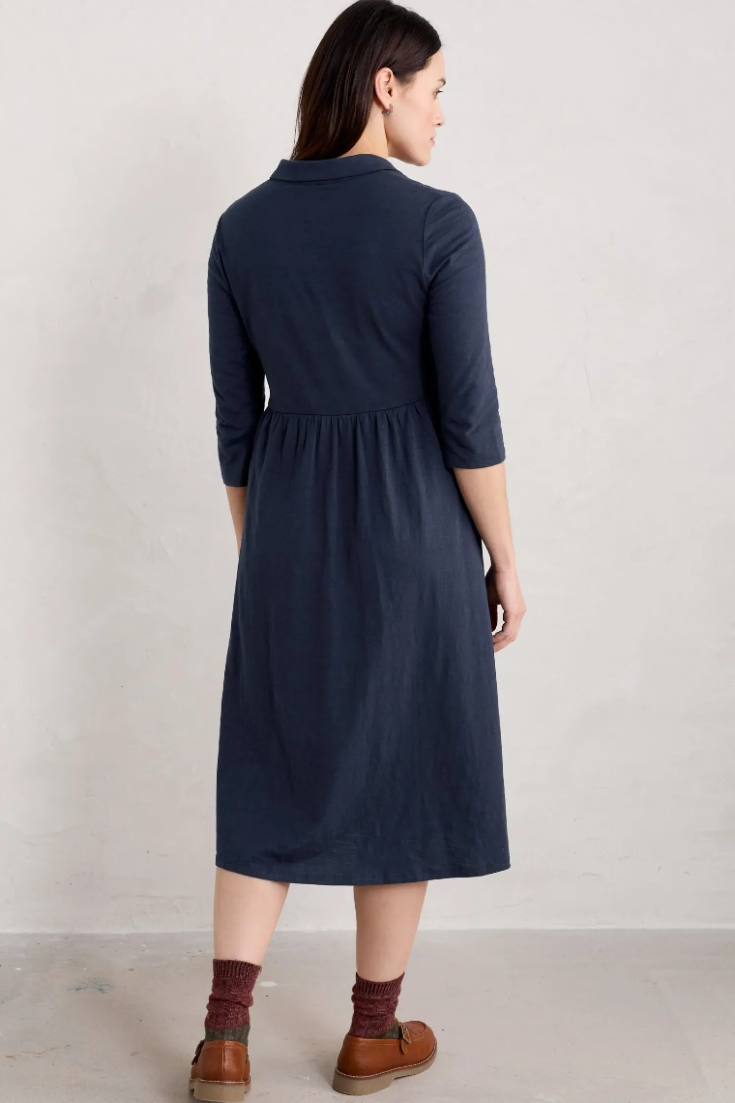 Mainland Jersey Midi Shirt Dress (Gots)