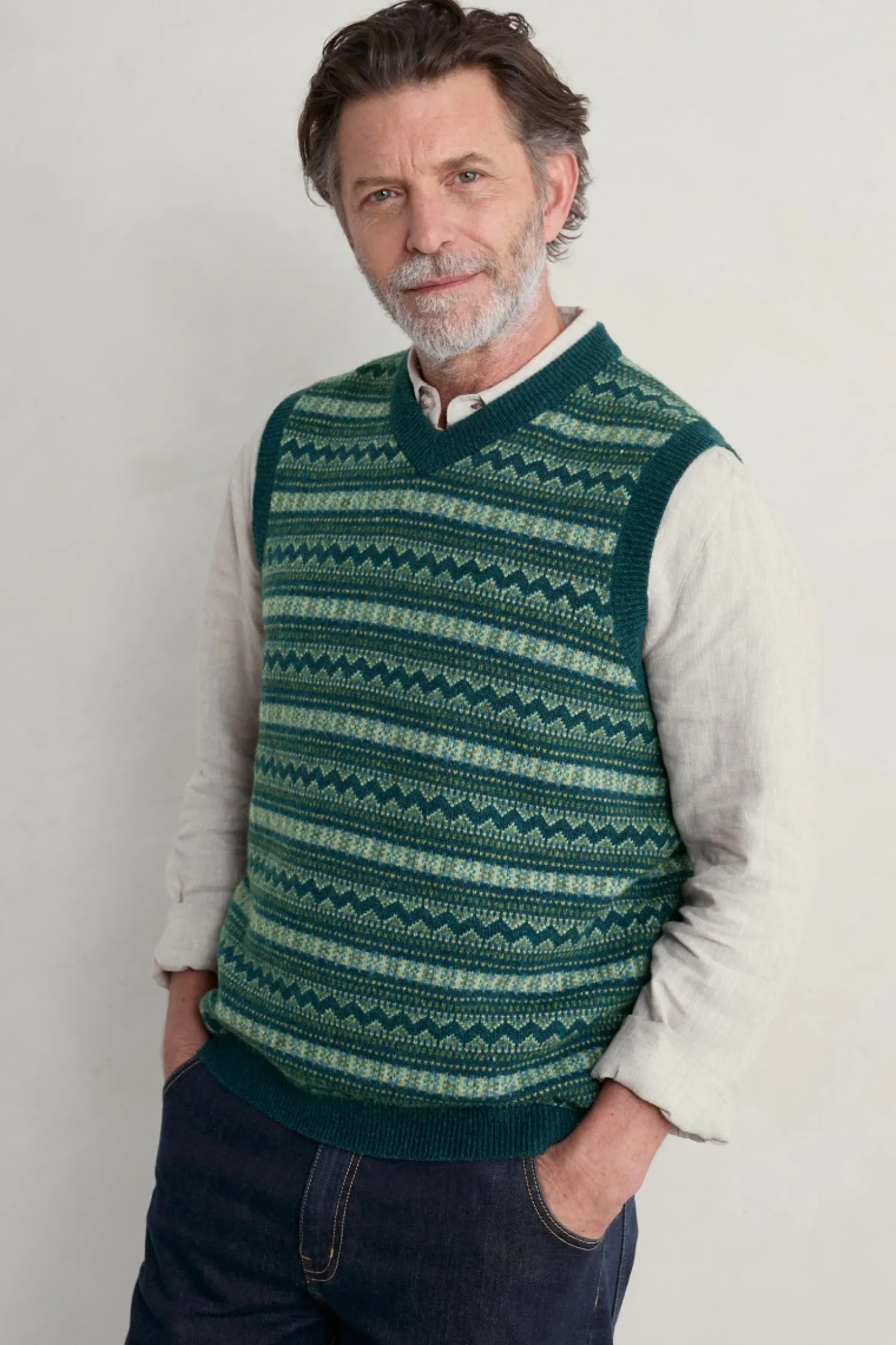Men's Fair Isle Walt Vest