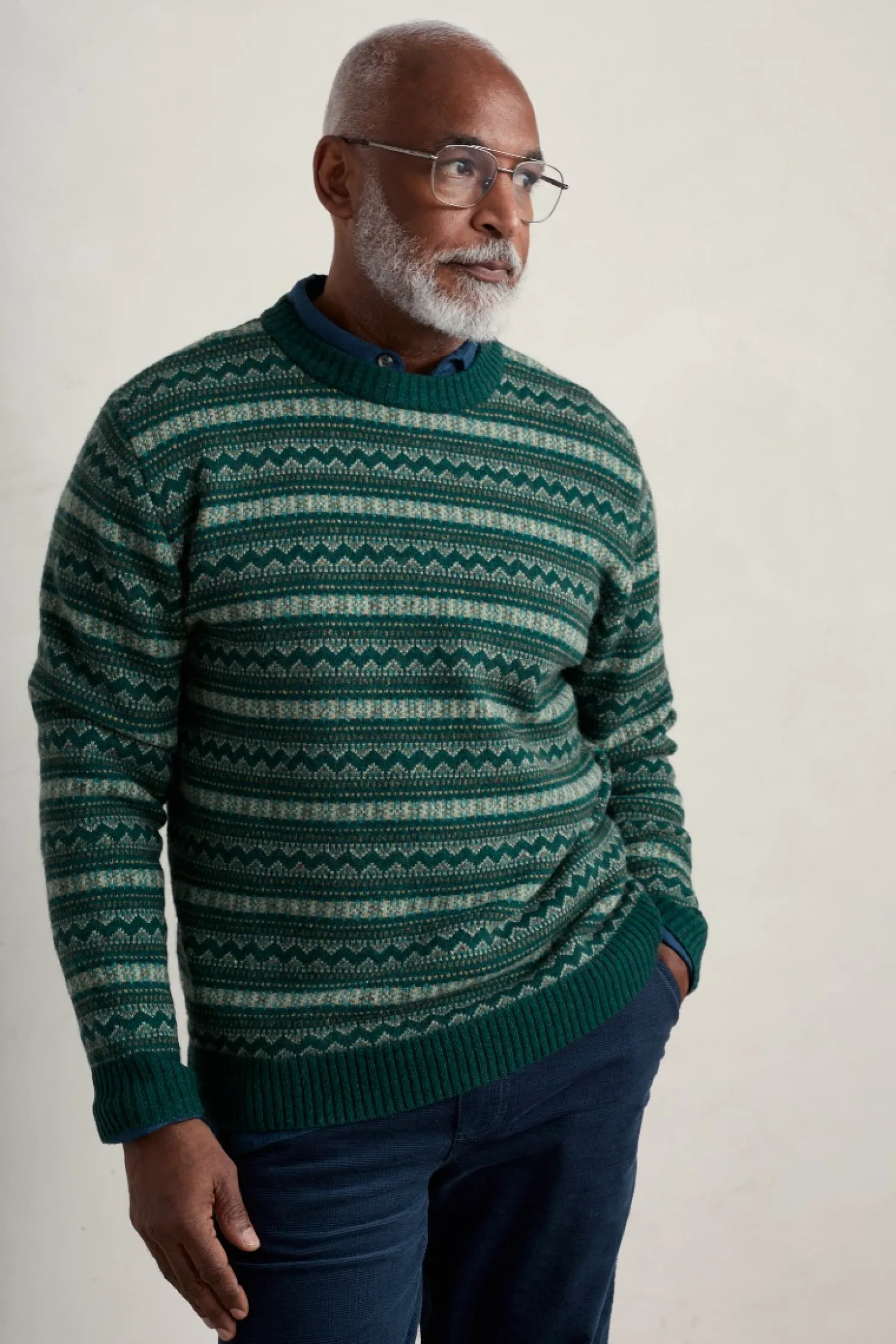 Men's Layline Fair Isle Jumper