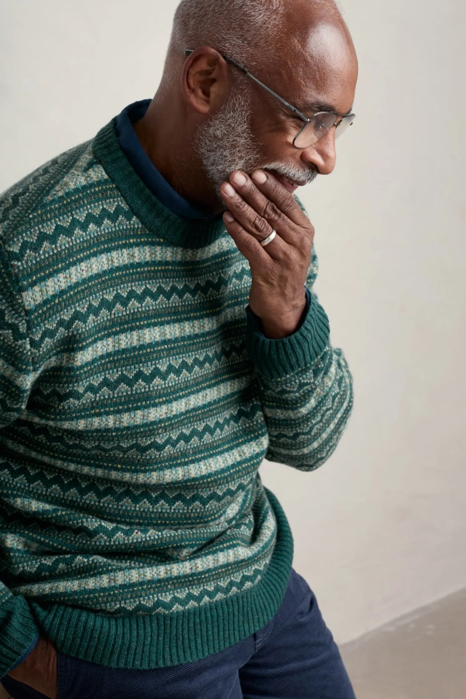 Men's Layline Fair Isle Jumper