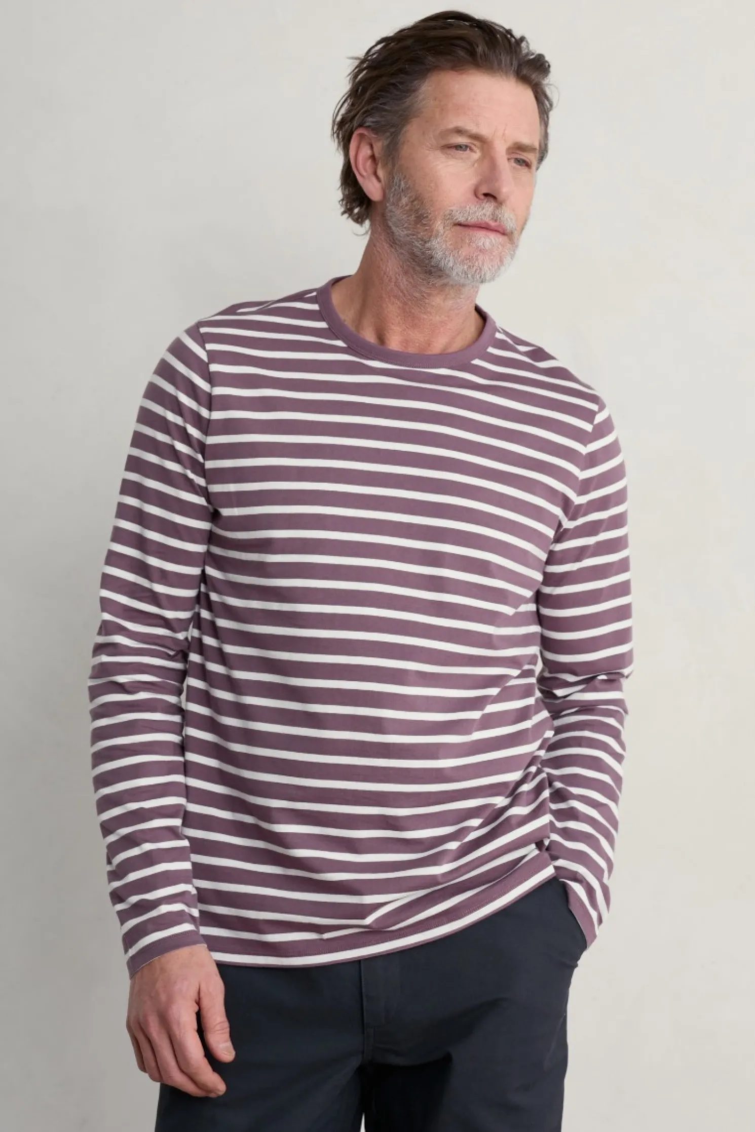 Men's Sailor Shirt With Crew Neck (Gots)