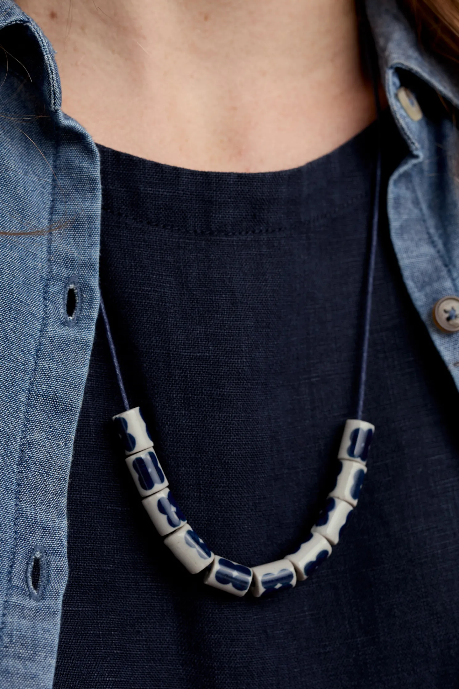 Noon Moor Ceramic Bead Necklace