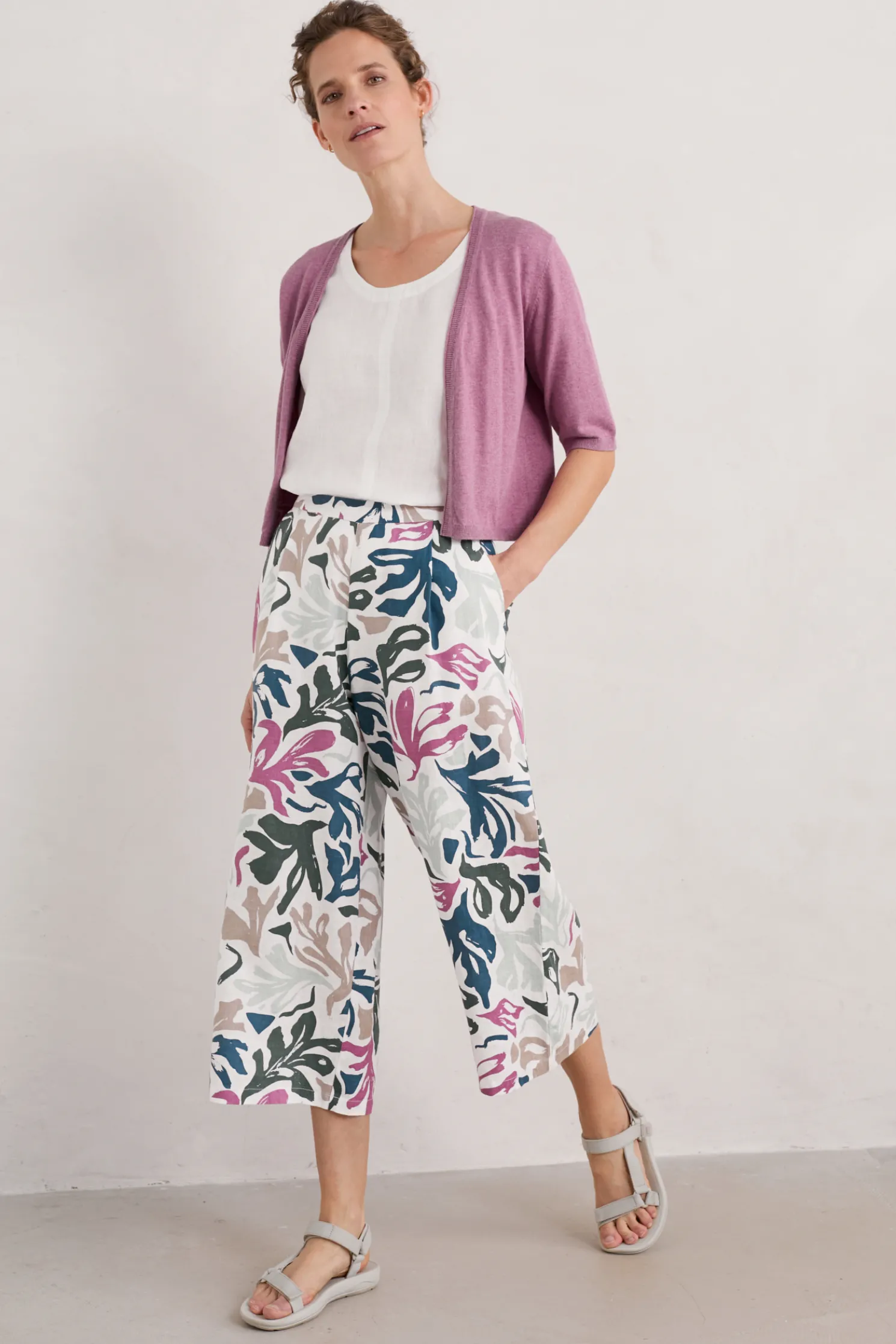 Peaceful Haven Linen Culottes