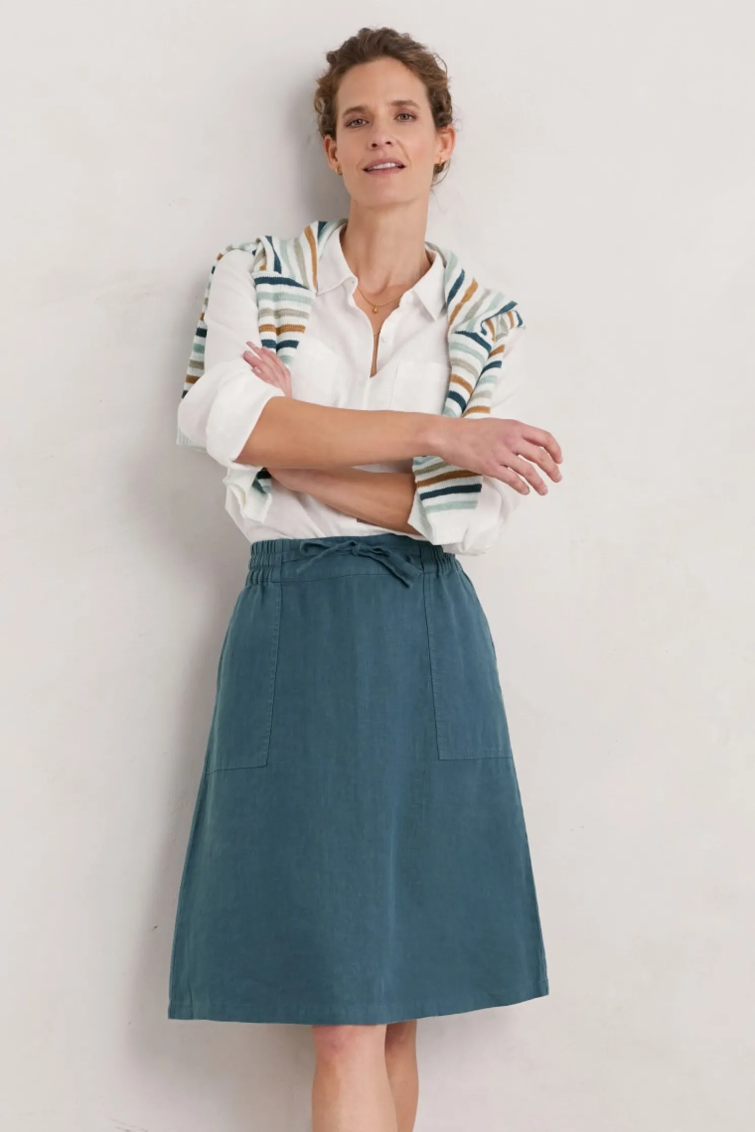 Pepper Moth Linen Skirt