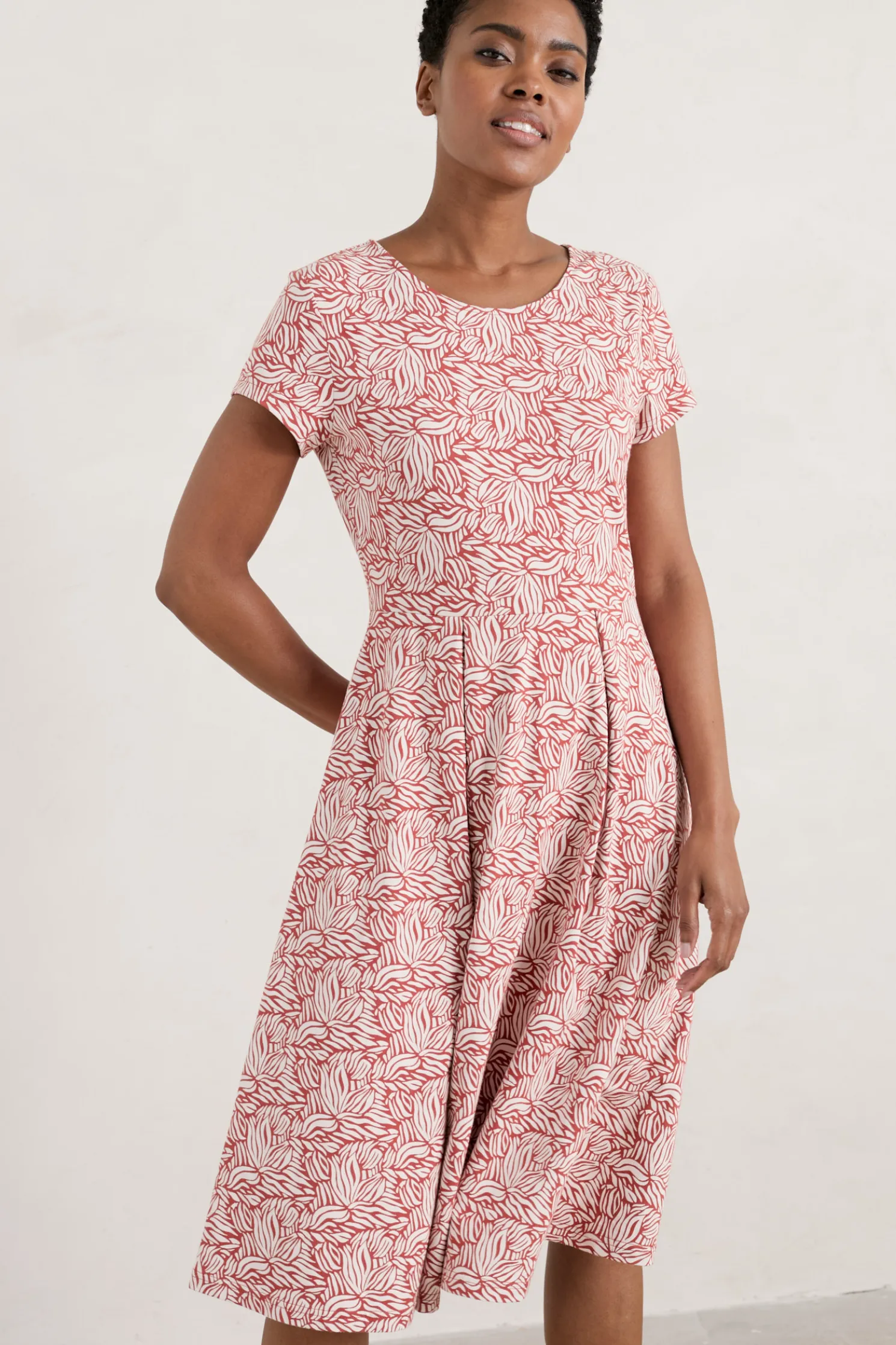 Riviera Fit-And-Flare Jersey Dress