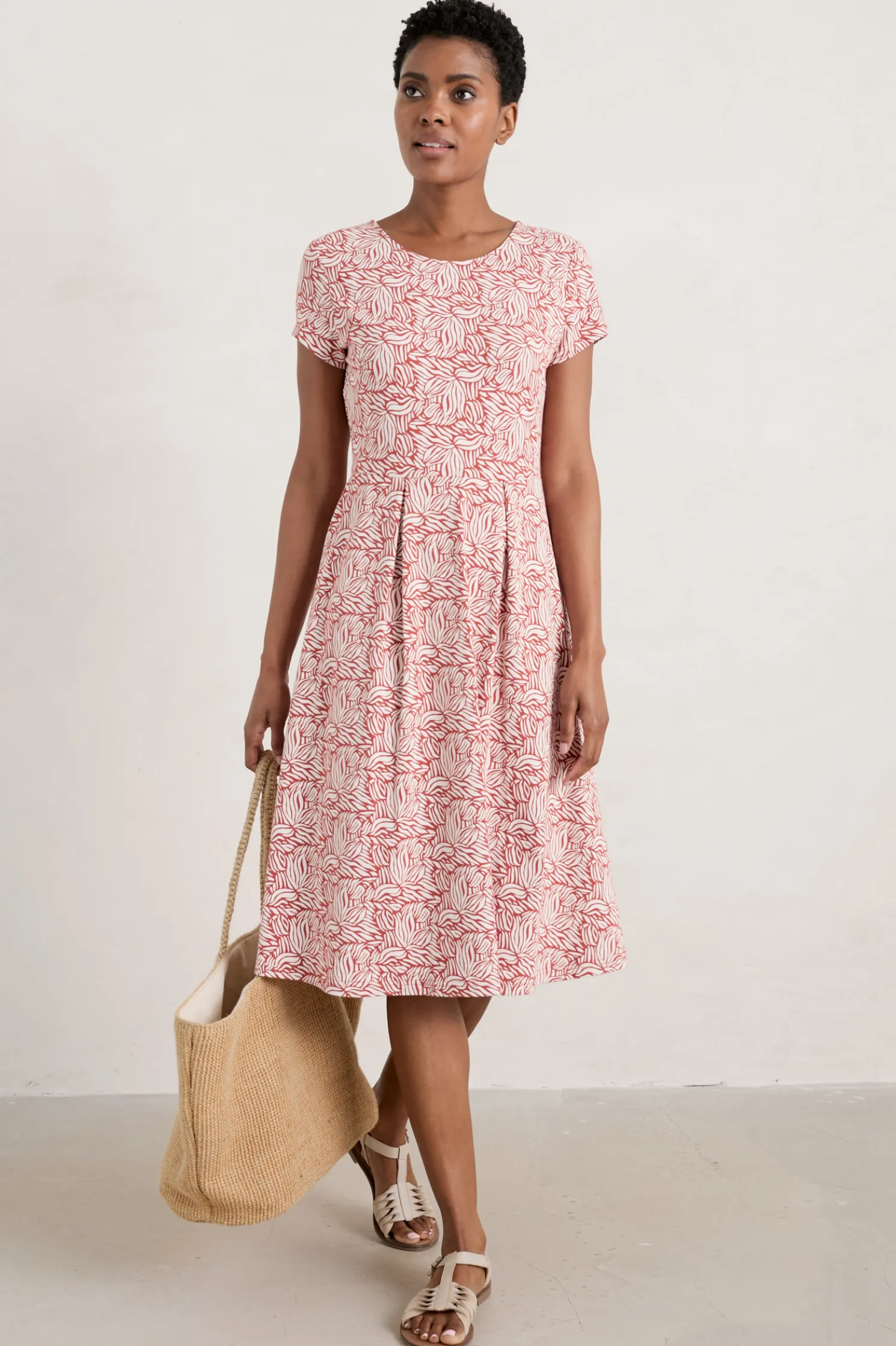 Riviera Fit-And-Flare Jersey Dress