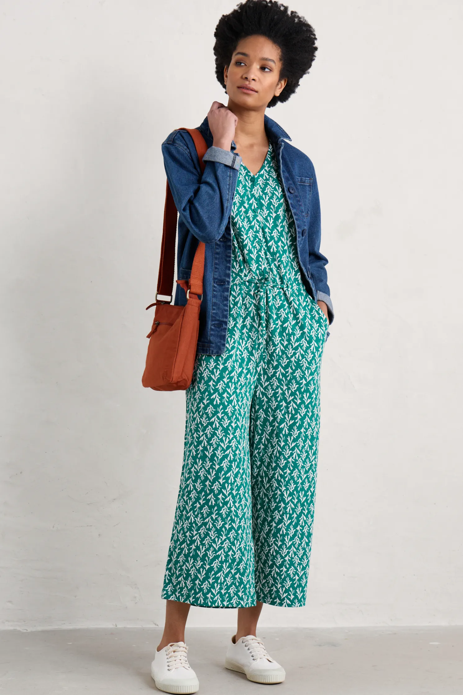 Rose Trellis Wide Leg Jumpsuit