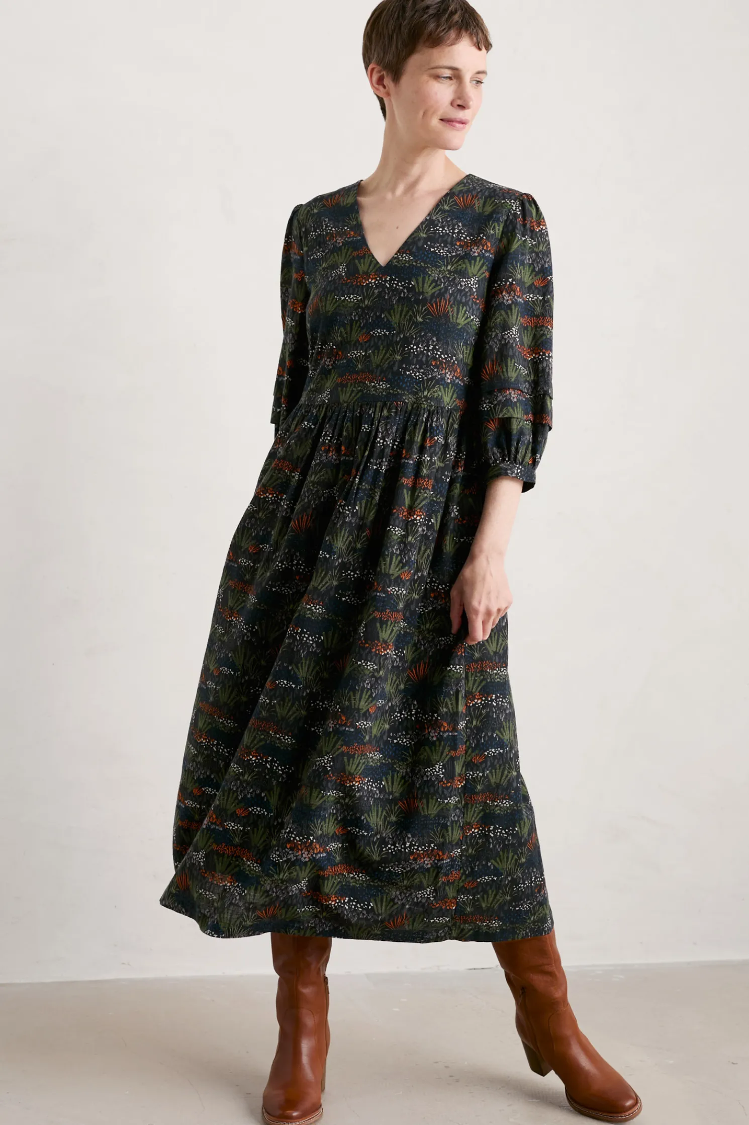 Sea Line Midi Dress