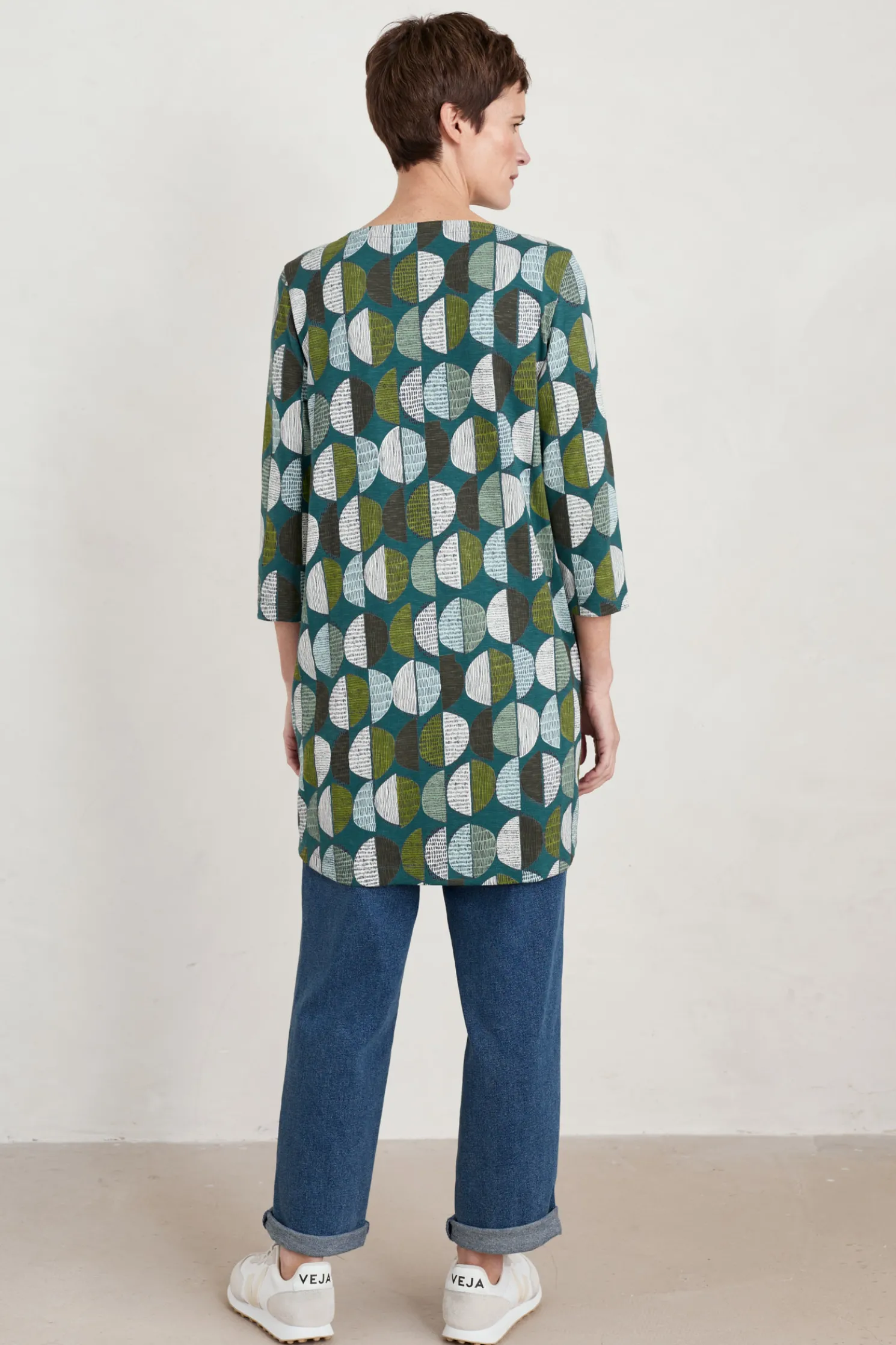 Shore Foraging Printed Tunic (Gots)