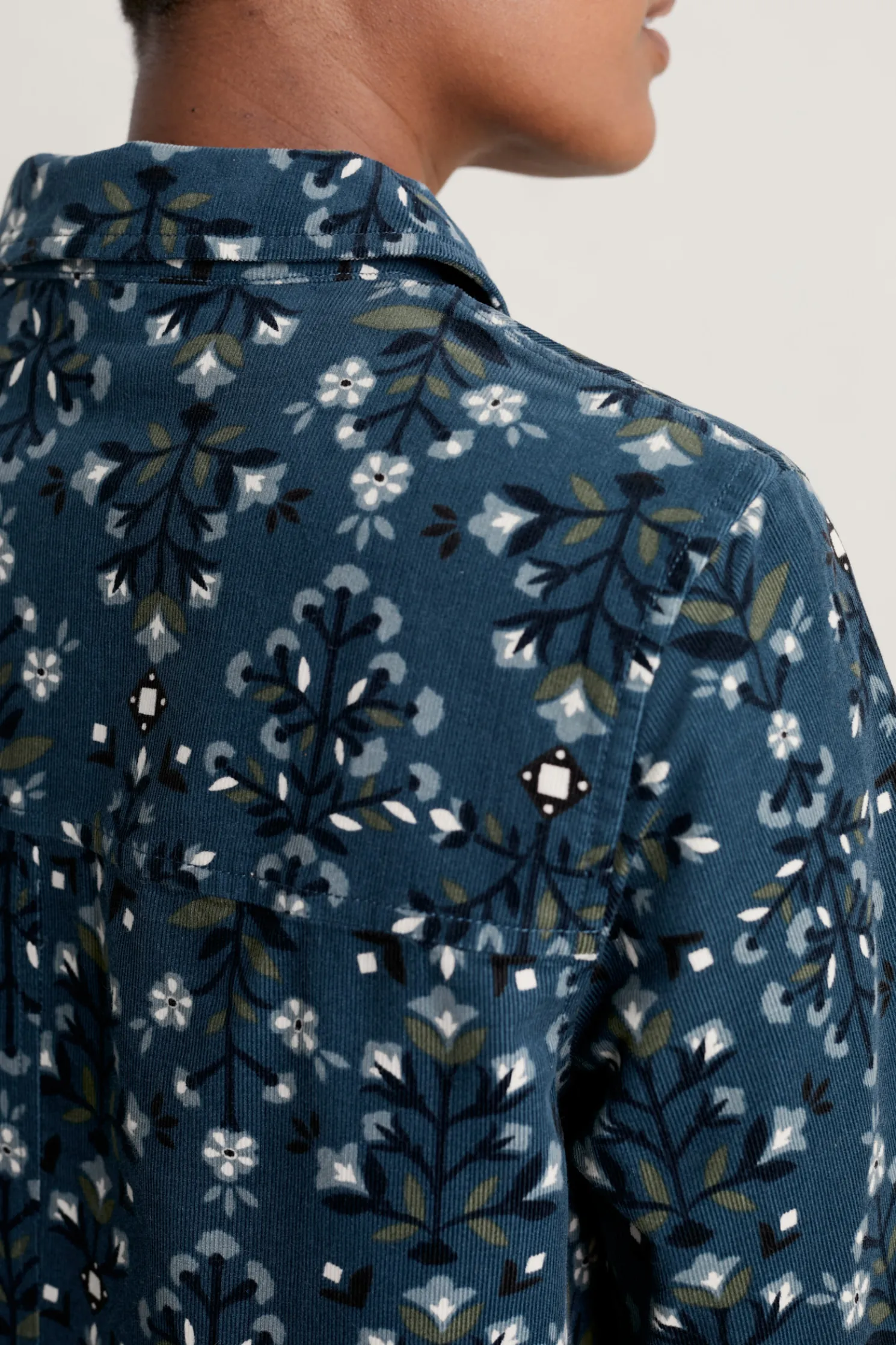 Sky Sketch Needlecord Tunic