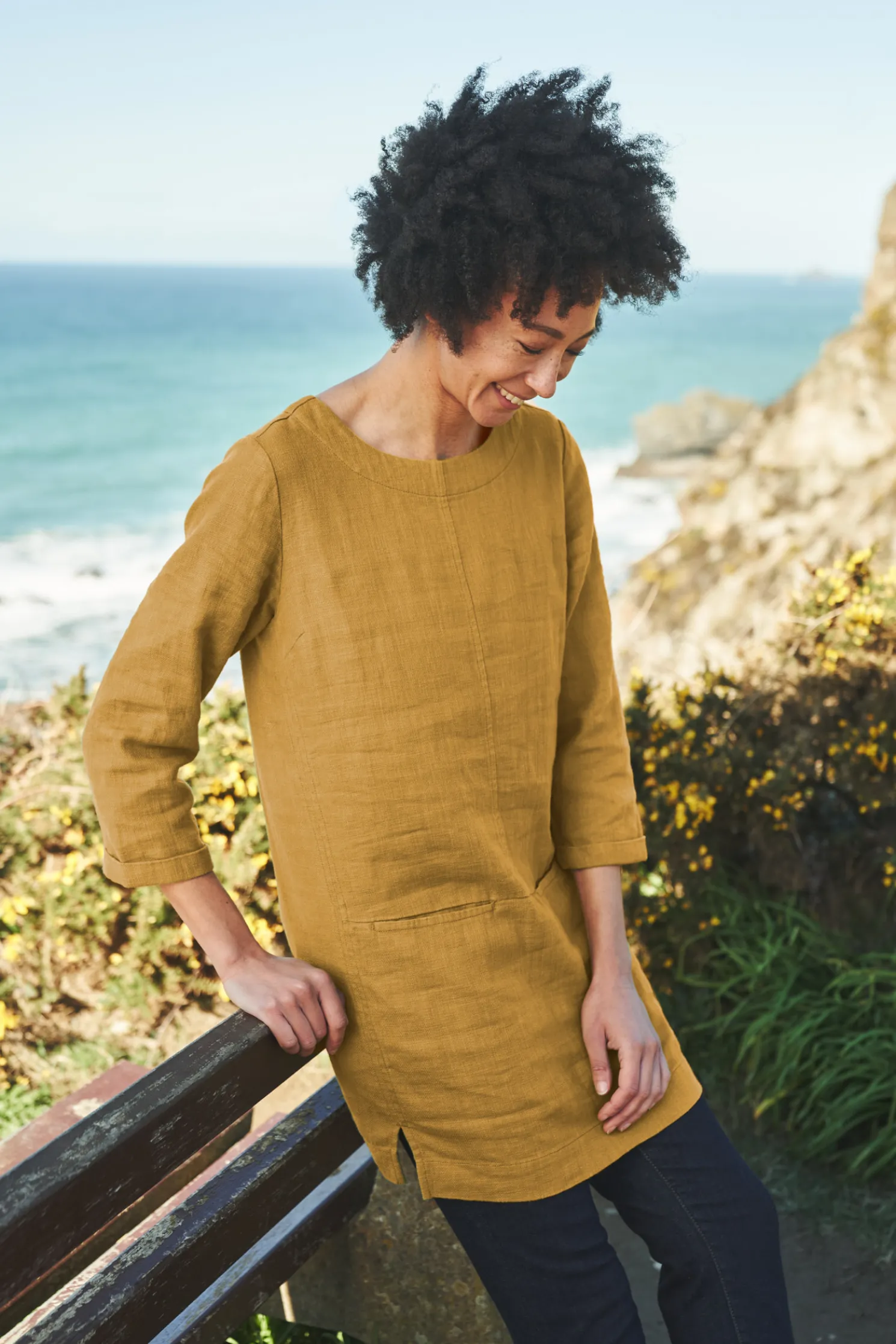 St Agnes Clay Ramie-Blend Tunic