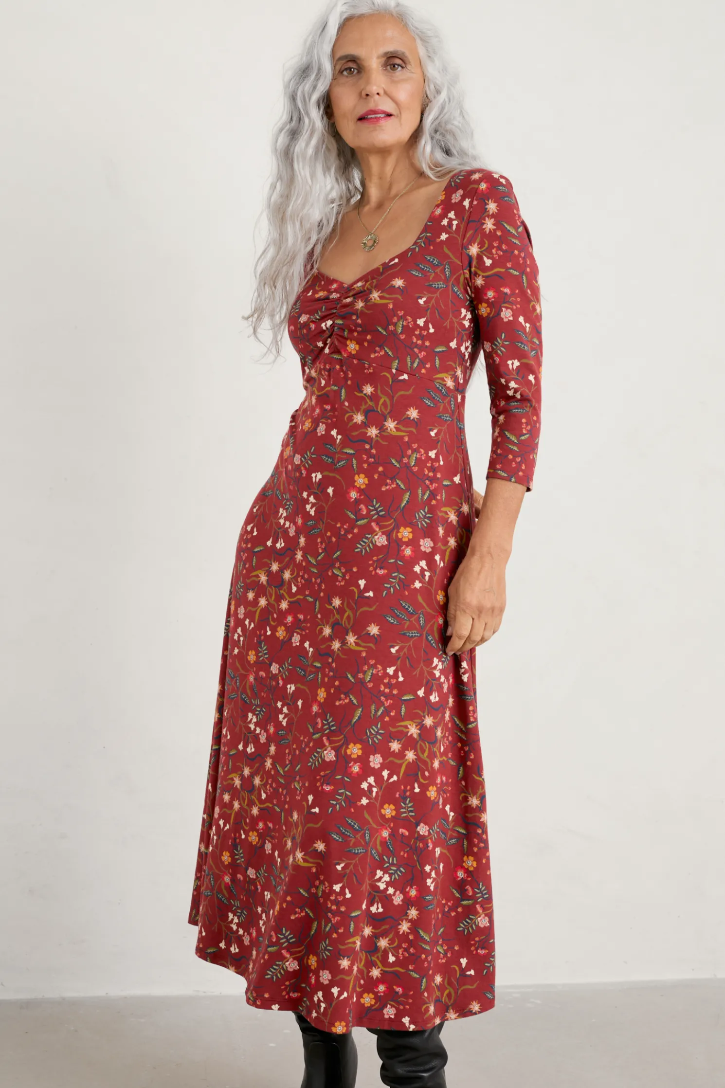 St Martin Jersey Midi Dress