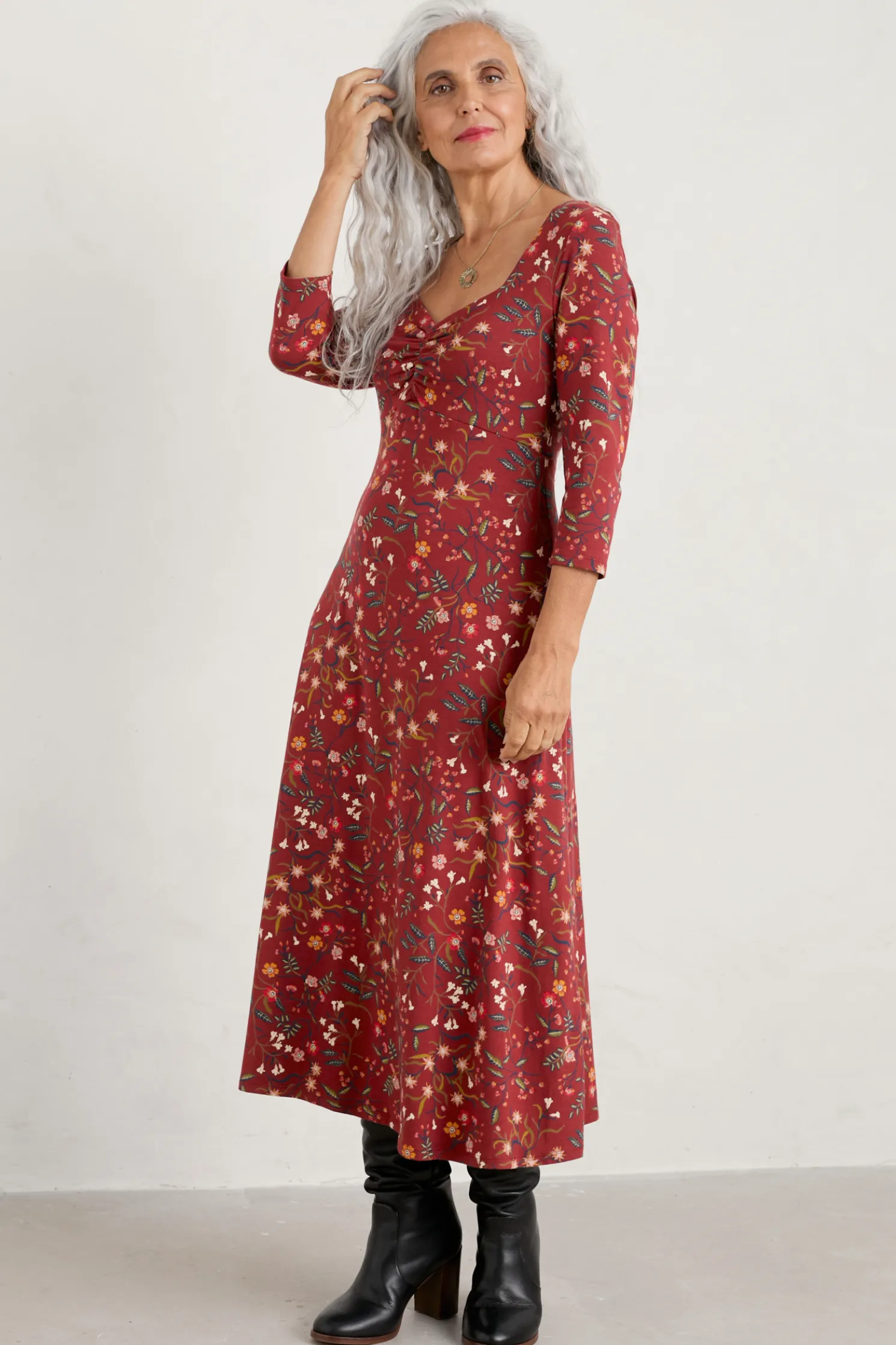 St Martin Jersey Midi Dress