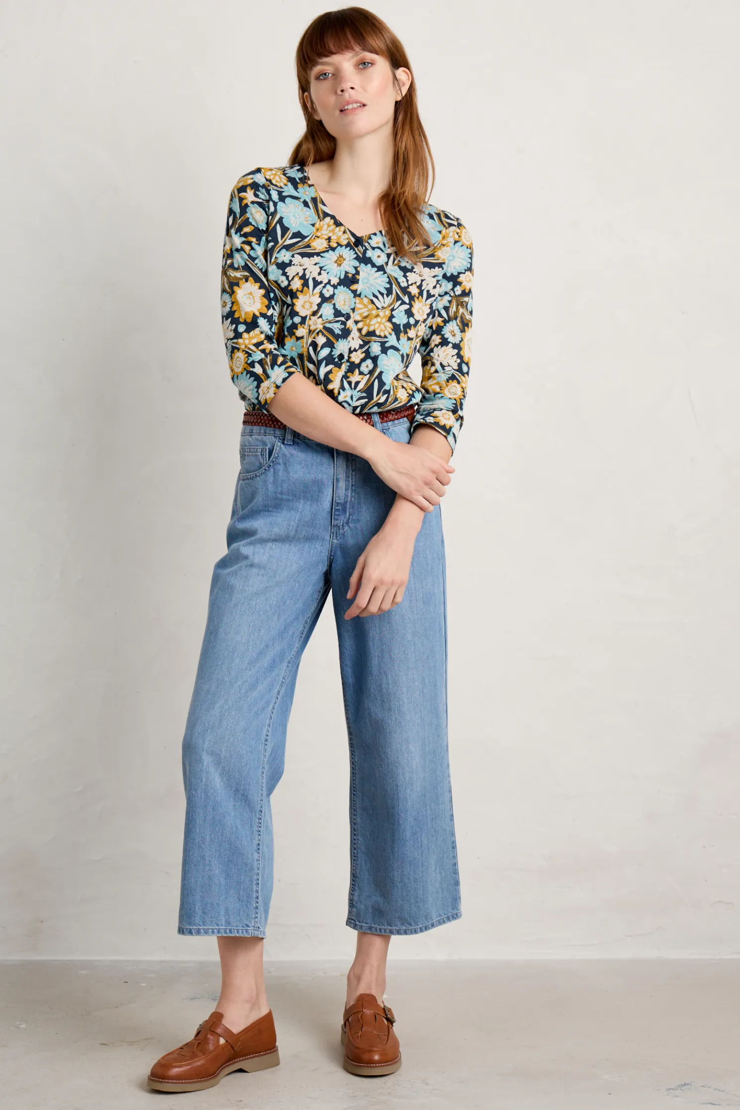 Studio Glass 3/4 Sleeve Top