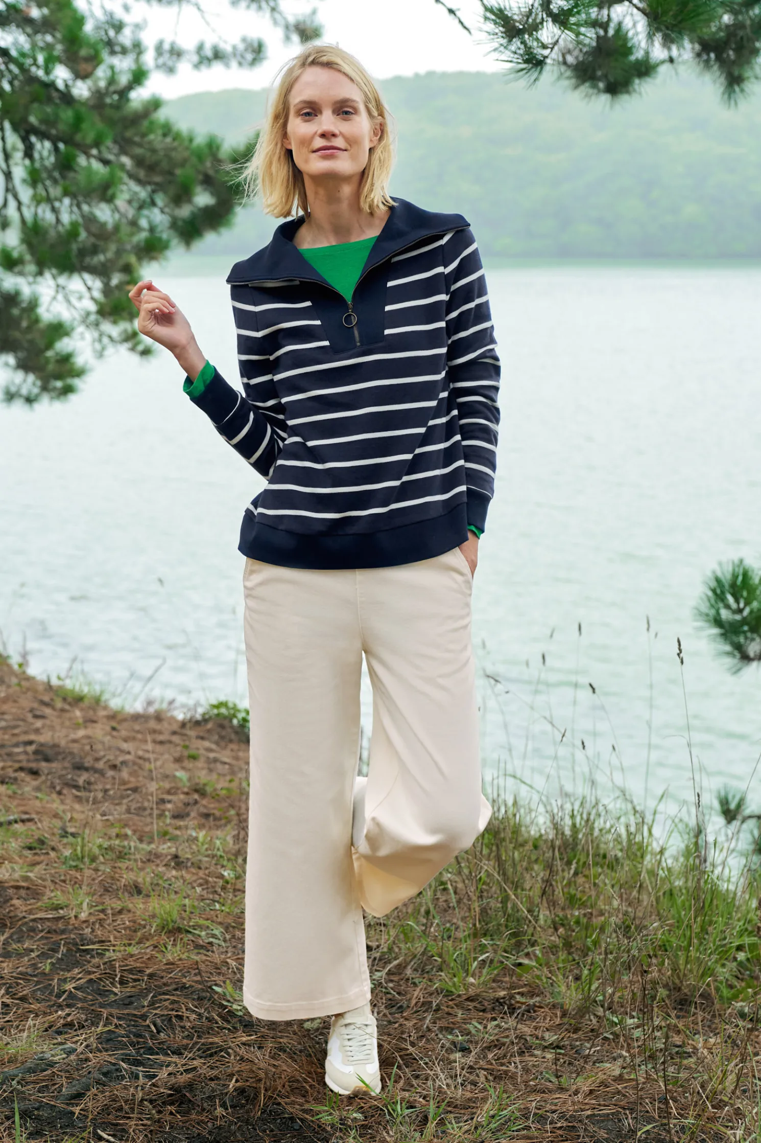 Tideline Collared Sweatshirt