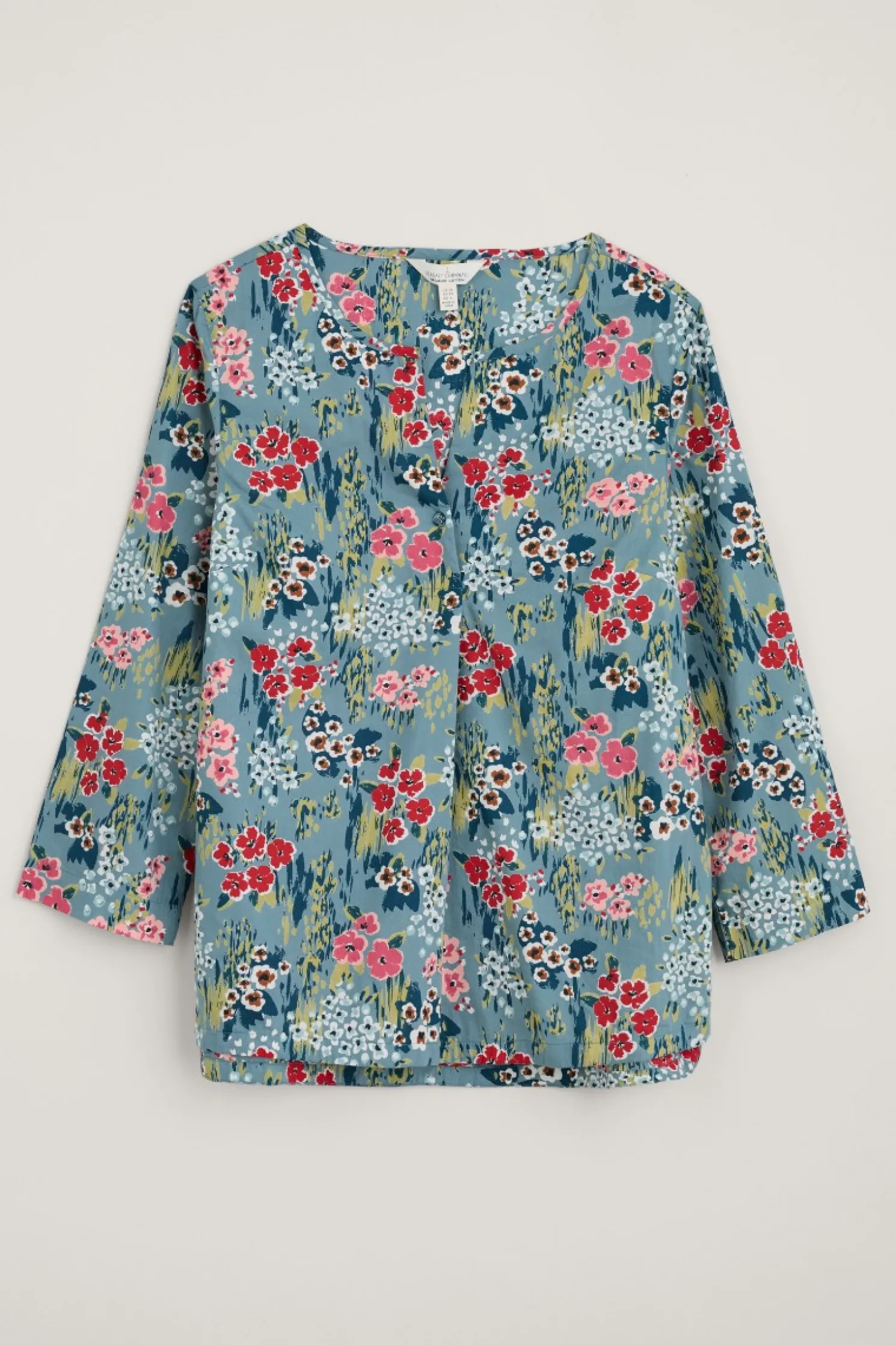 Watercolour Sketch 3/4 Sleeve Top (Gots)