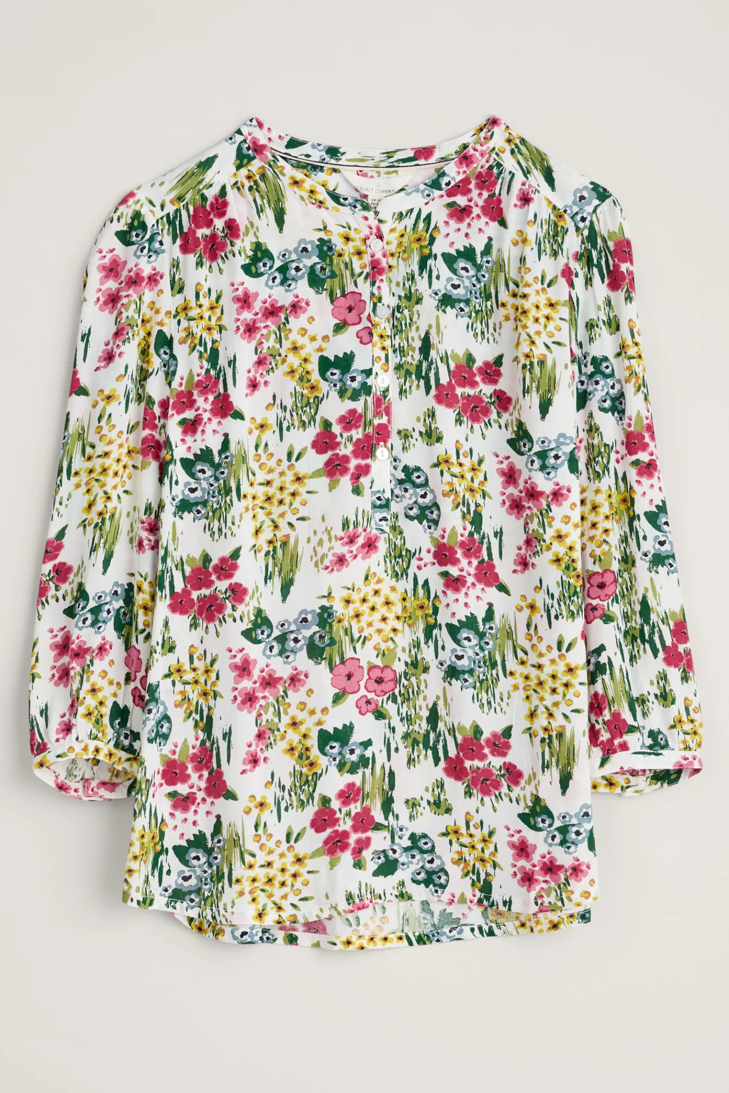 Willow Path 3/4 Sleeve Printed Shirt