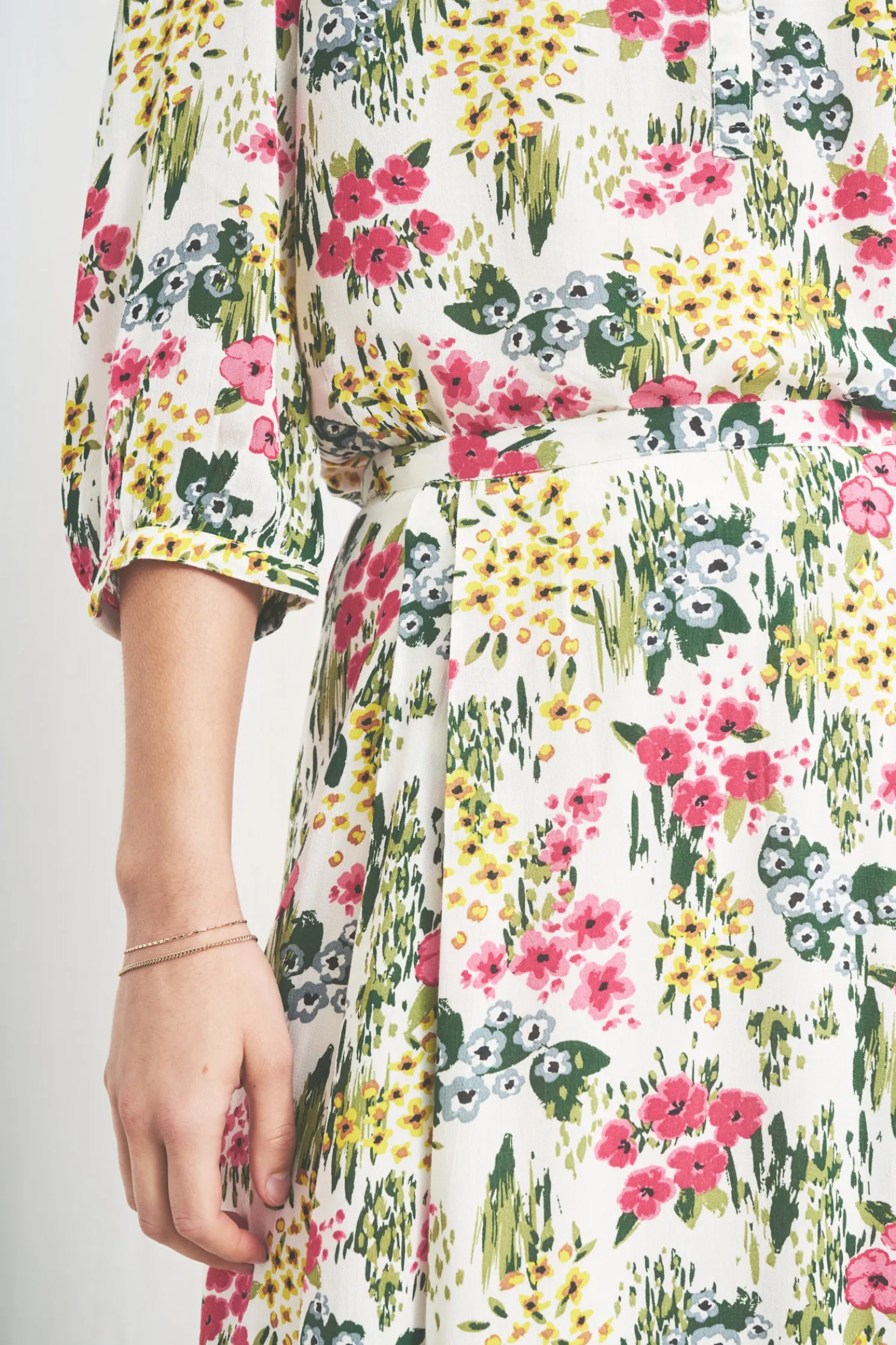 Willow Path 3/4 Sleeve Printed Shirt