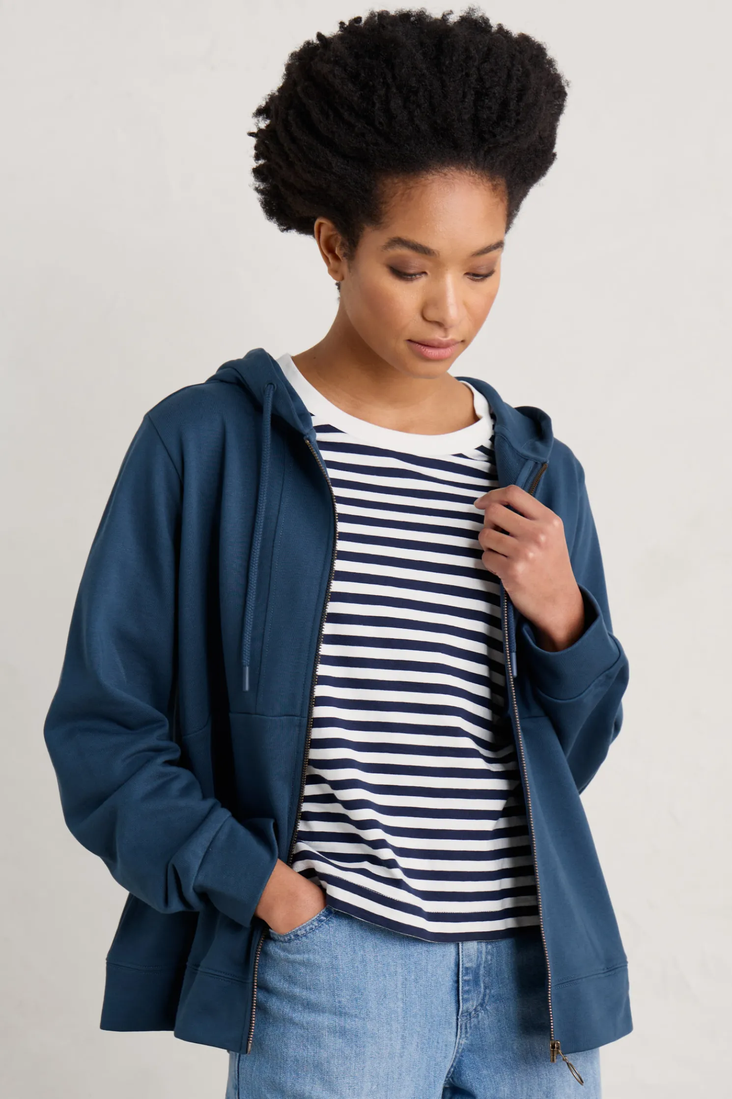 Wych Elm Zip Up Hoodie